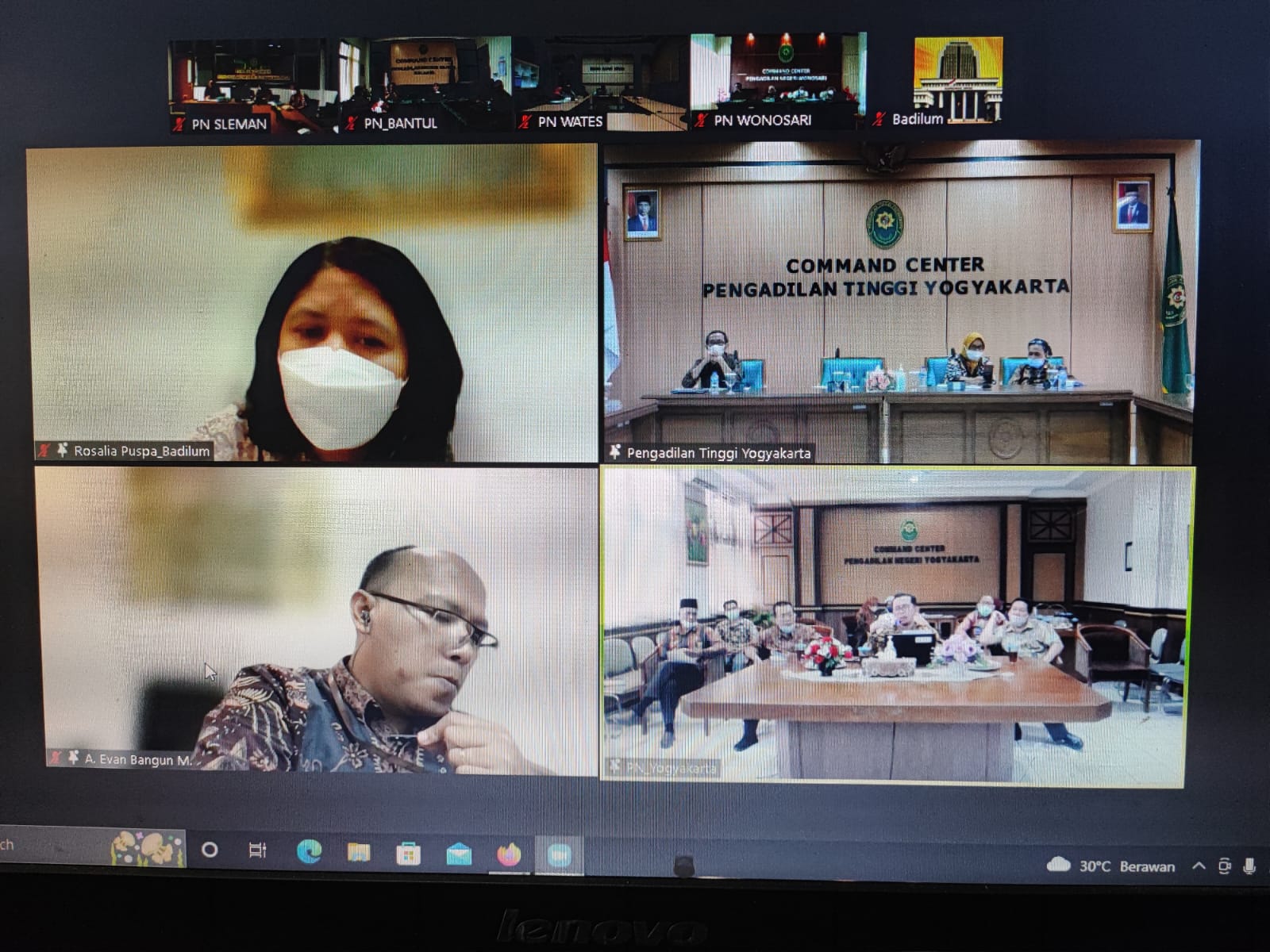 Pengadilan Negeri Yogyakarta Mengikuti Bimtek Administrasi Perkara Eksekusi pada SIPP