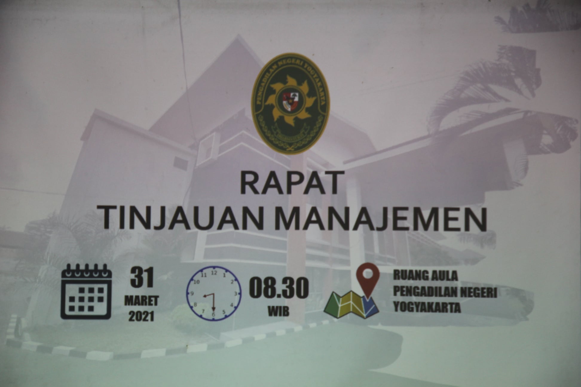 Rapat Tinjauan Manajemen Semester I Tahun 2021