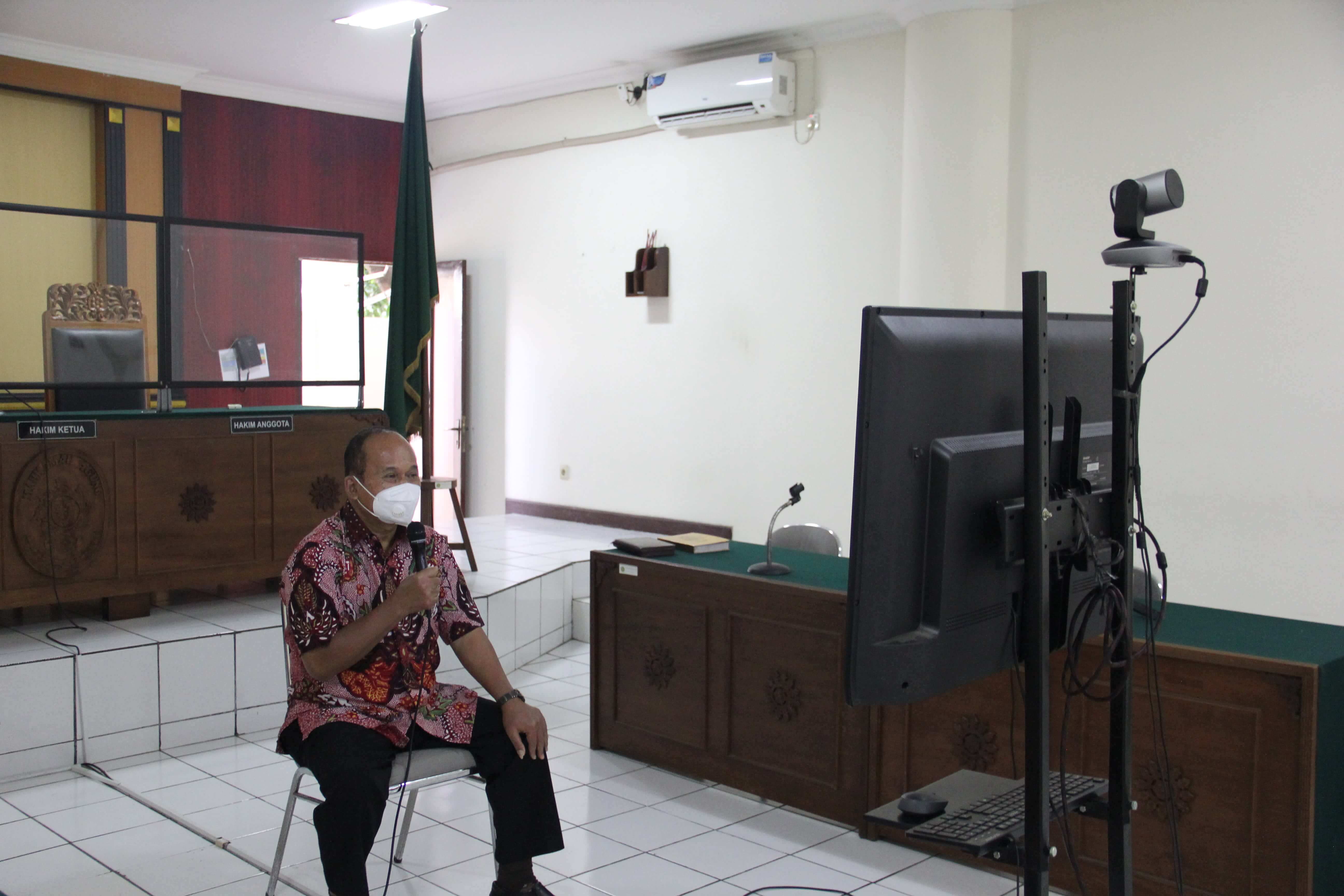 Delegasi Pemeriksaan Saksi Via Teleconfrence