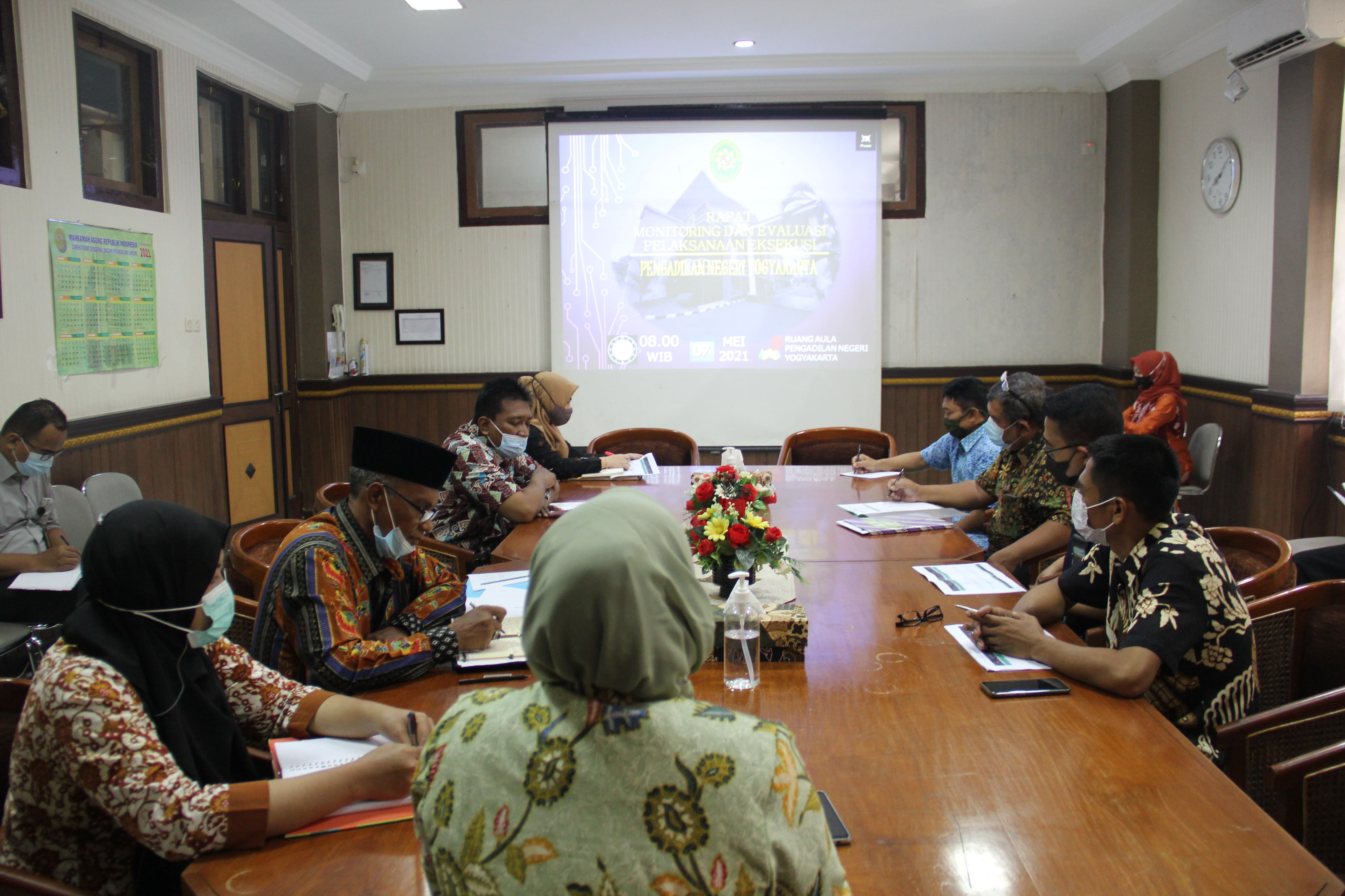Rapat Monitoring dan Evaluasi Pelaksanaan Eksekusi