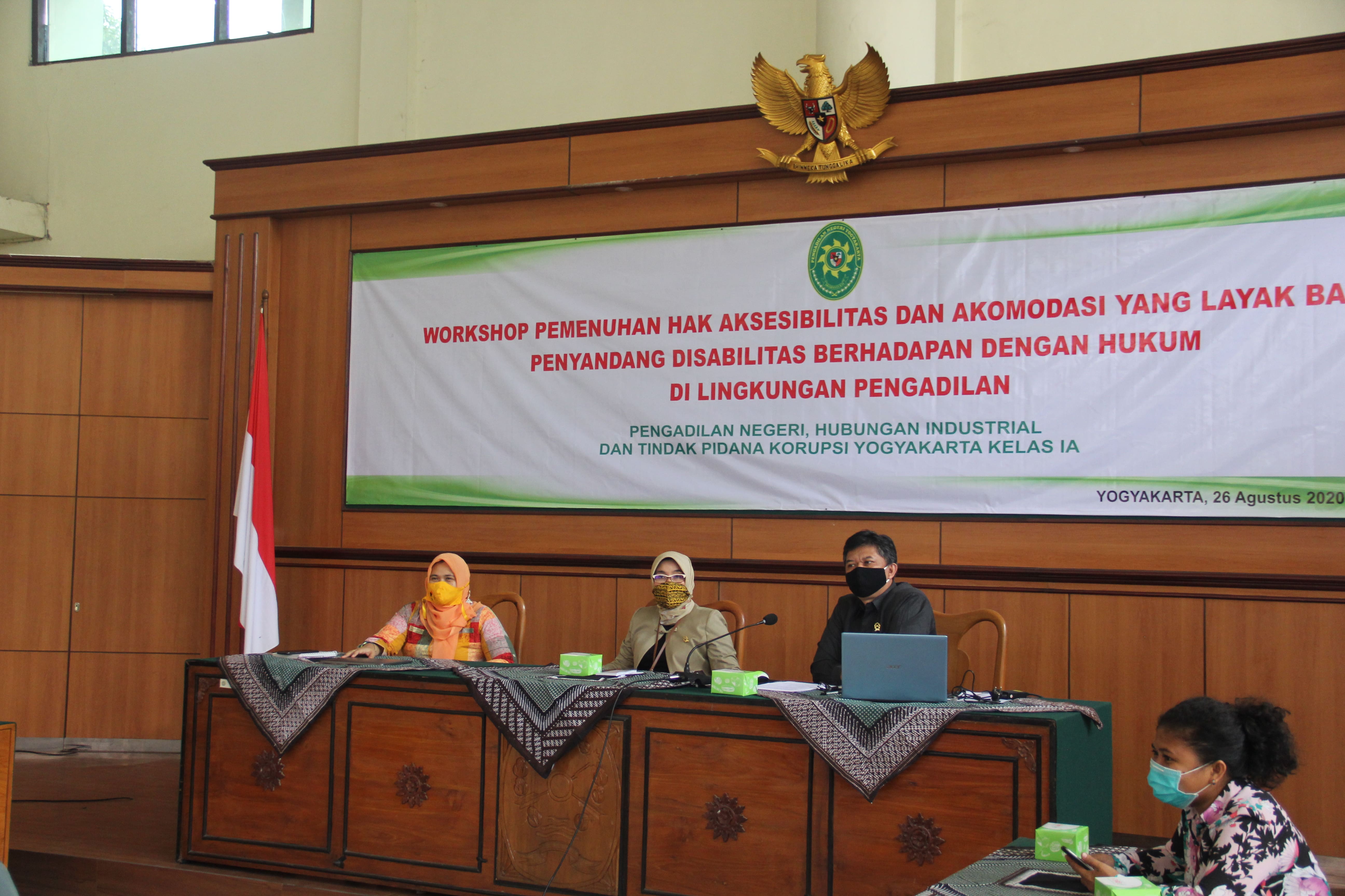 Workshop Pemenuhan Hak Aksesibilitas Dan Akomodasi Yang Layak Bagi Penyandang Disabilitas Berhadapan Dengan Hukum Di Lingkungan Pengadilan