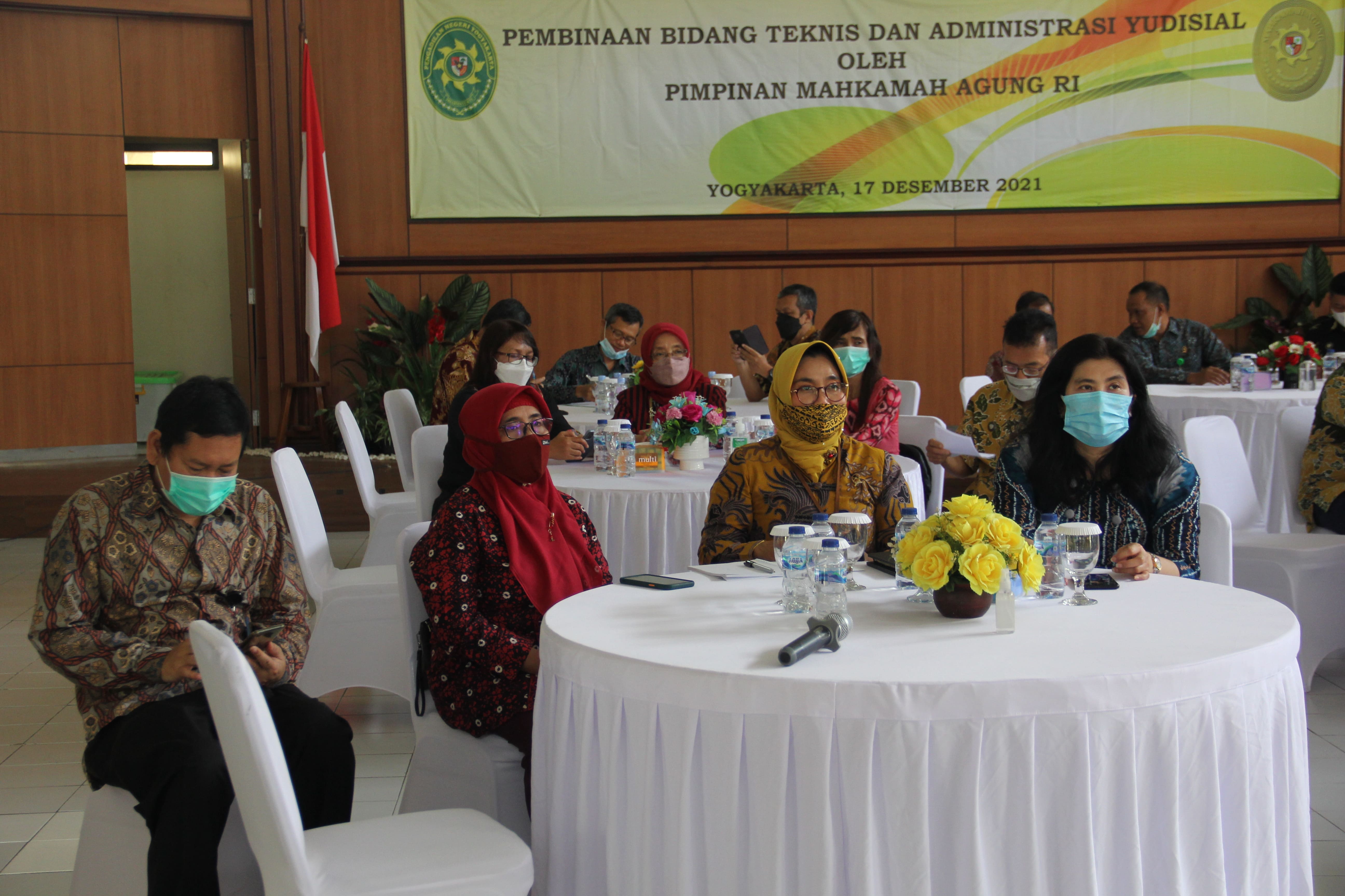 Pembinaan Bidang Teknis dan Administrasi Peradilan oleh Pimpinan Mahkamah Agung RI