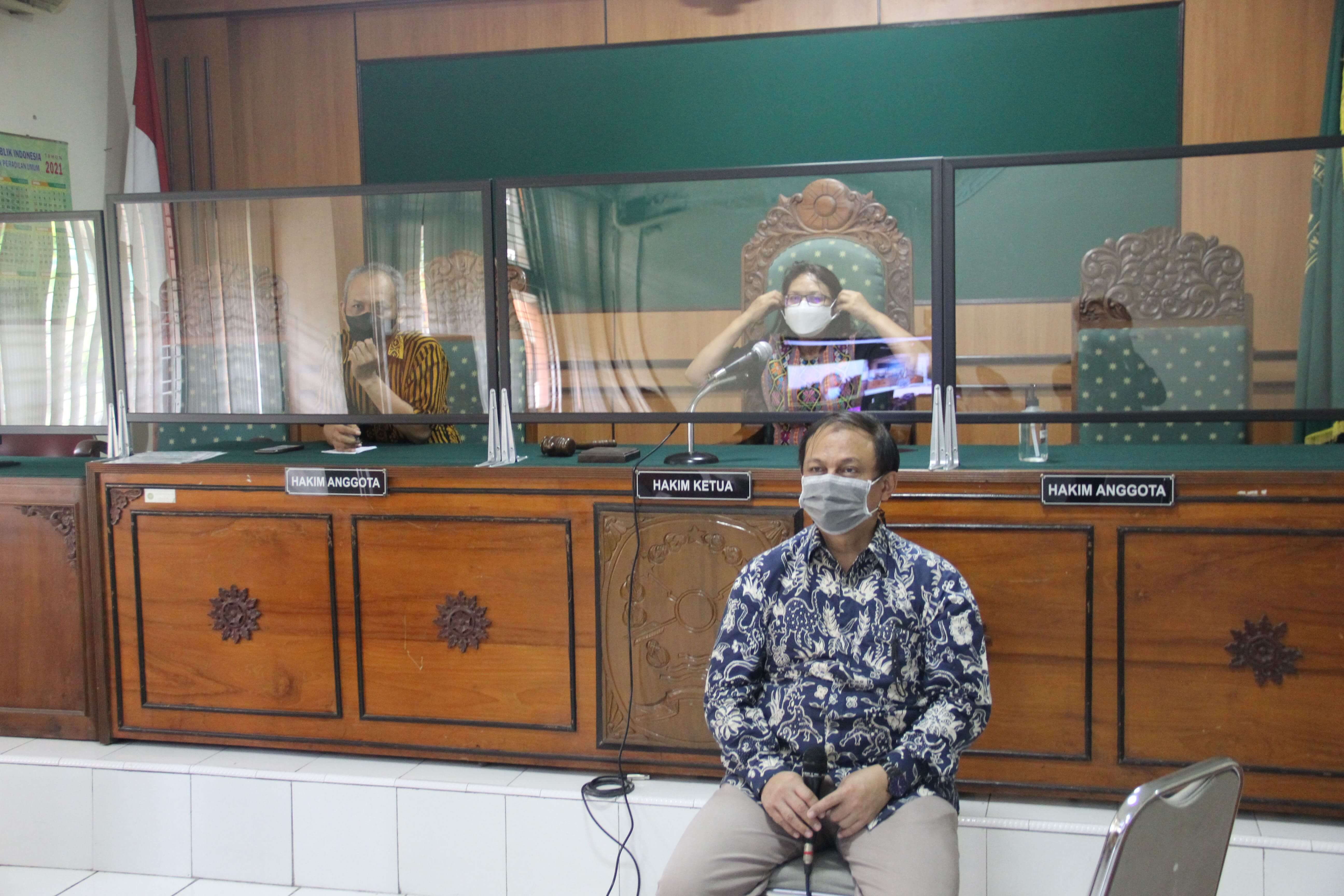 Delegasi Permohonan Pemeriksaan Saksi Ahli Secara Teleconference