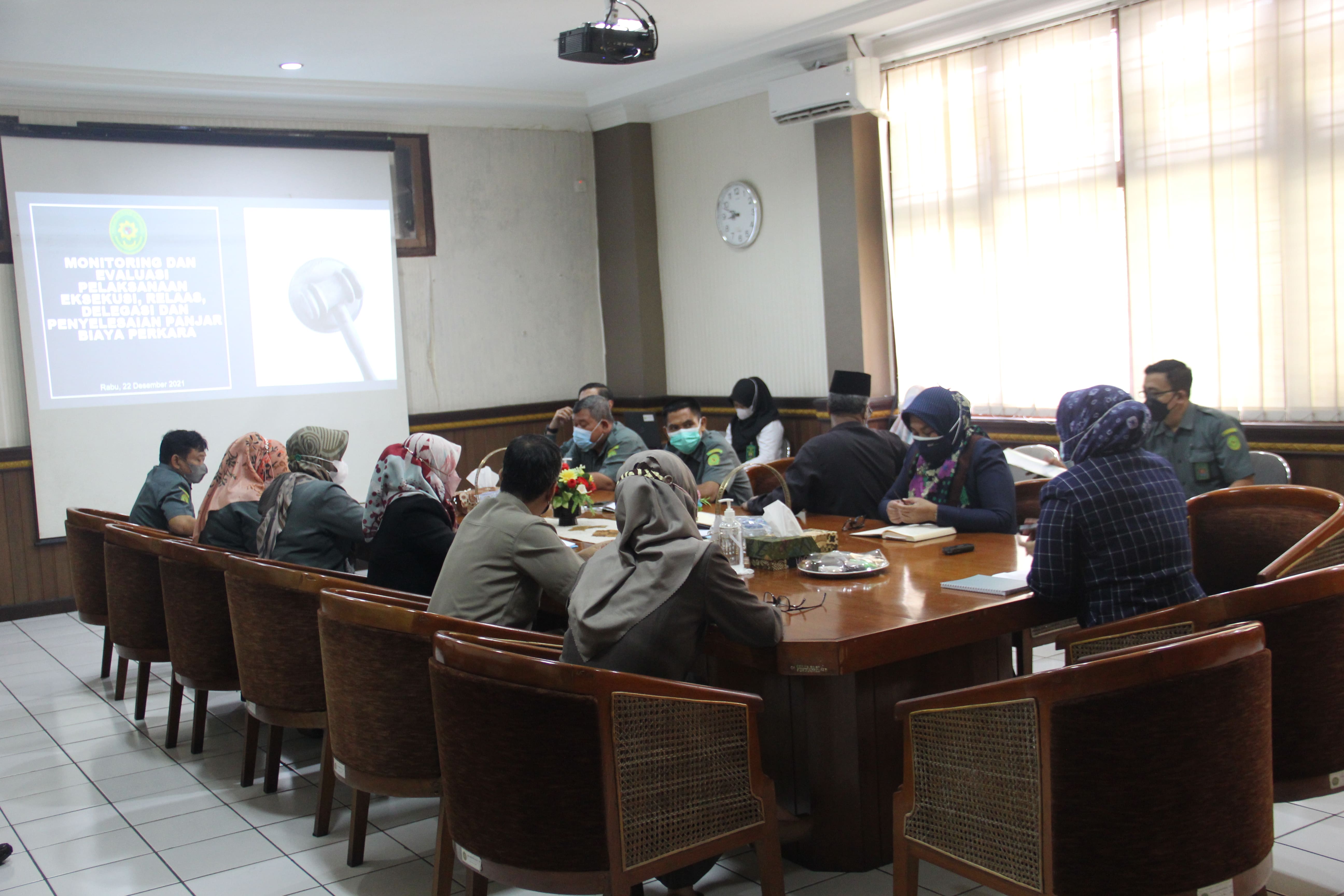 Rapat Pembahasan Eksekusi, Relaas, Delegasi, dan Penyelsaian Panjar Biaya Perkara