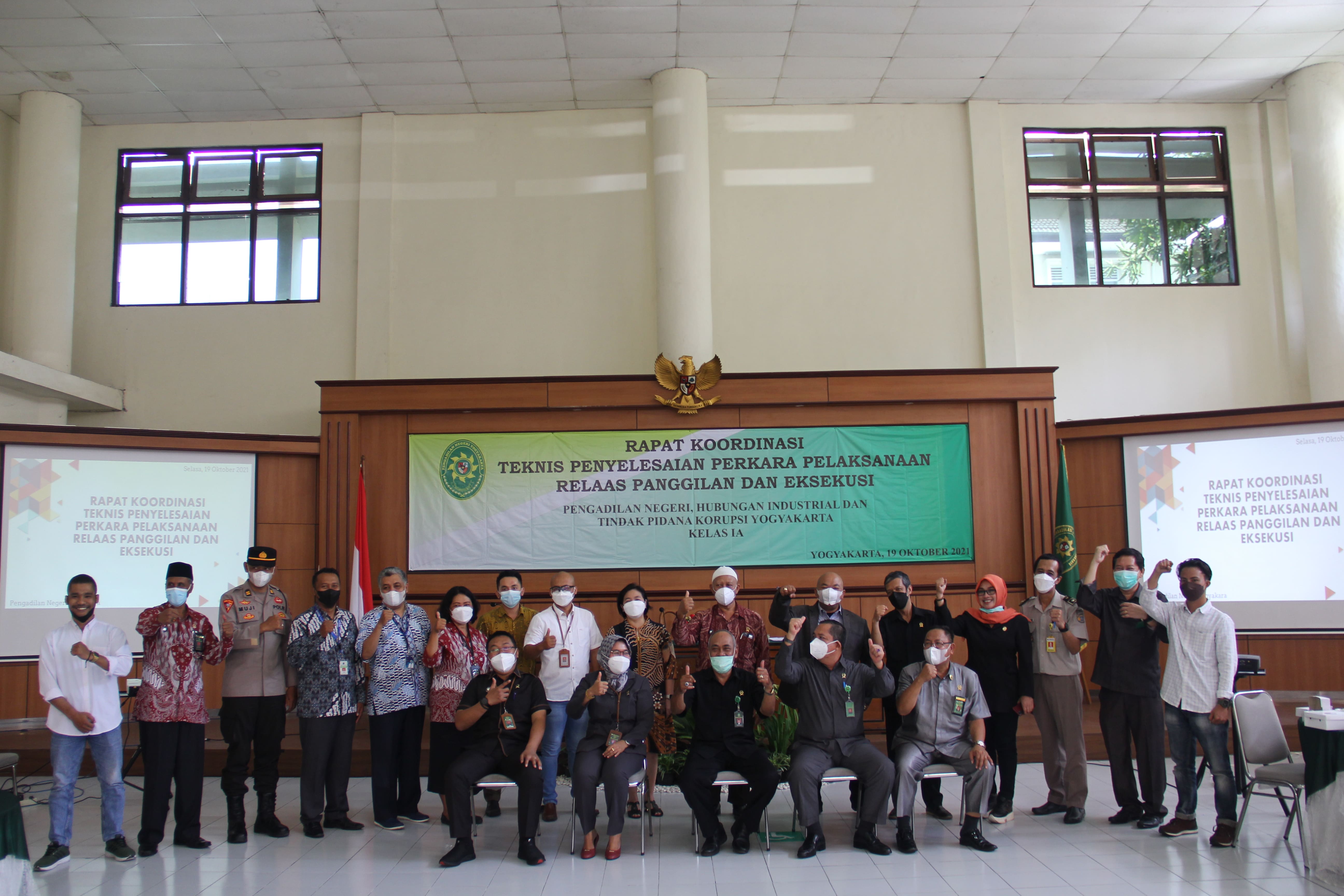 Rapat Koordinasi Teknis Penyelesaian Perkara Pelaksanaan Relaas Panggilan dan Eksekusi Pengadilan Negeri Yogyakarta