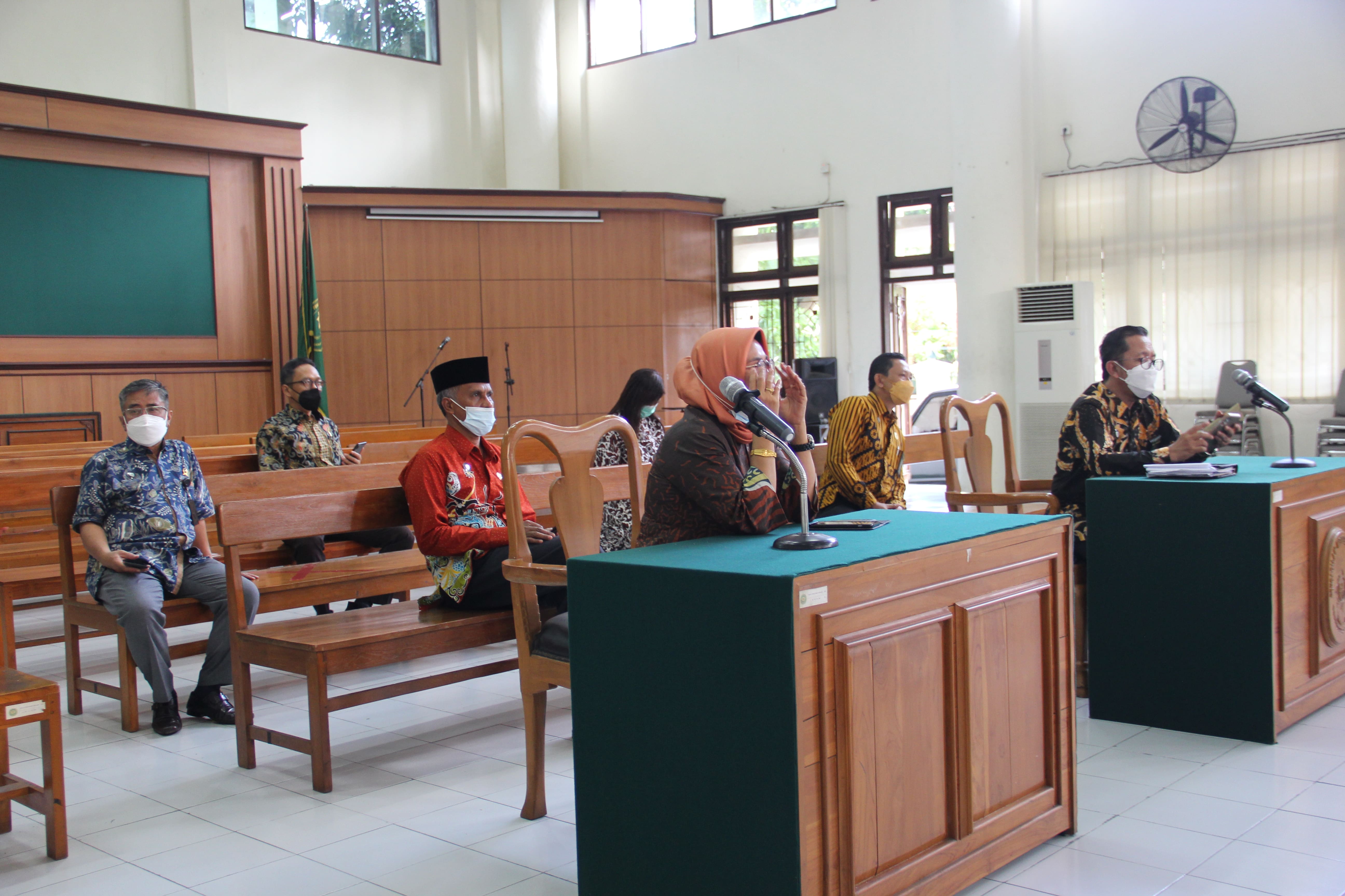 Pembinaan Teknis dan Administratif Yudisial oleh Pimpinan Mahkamah Agung RI secara Virtual