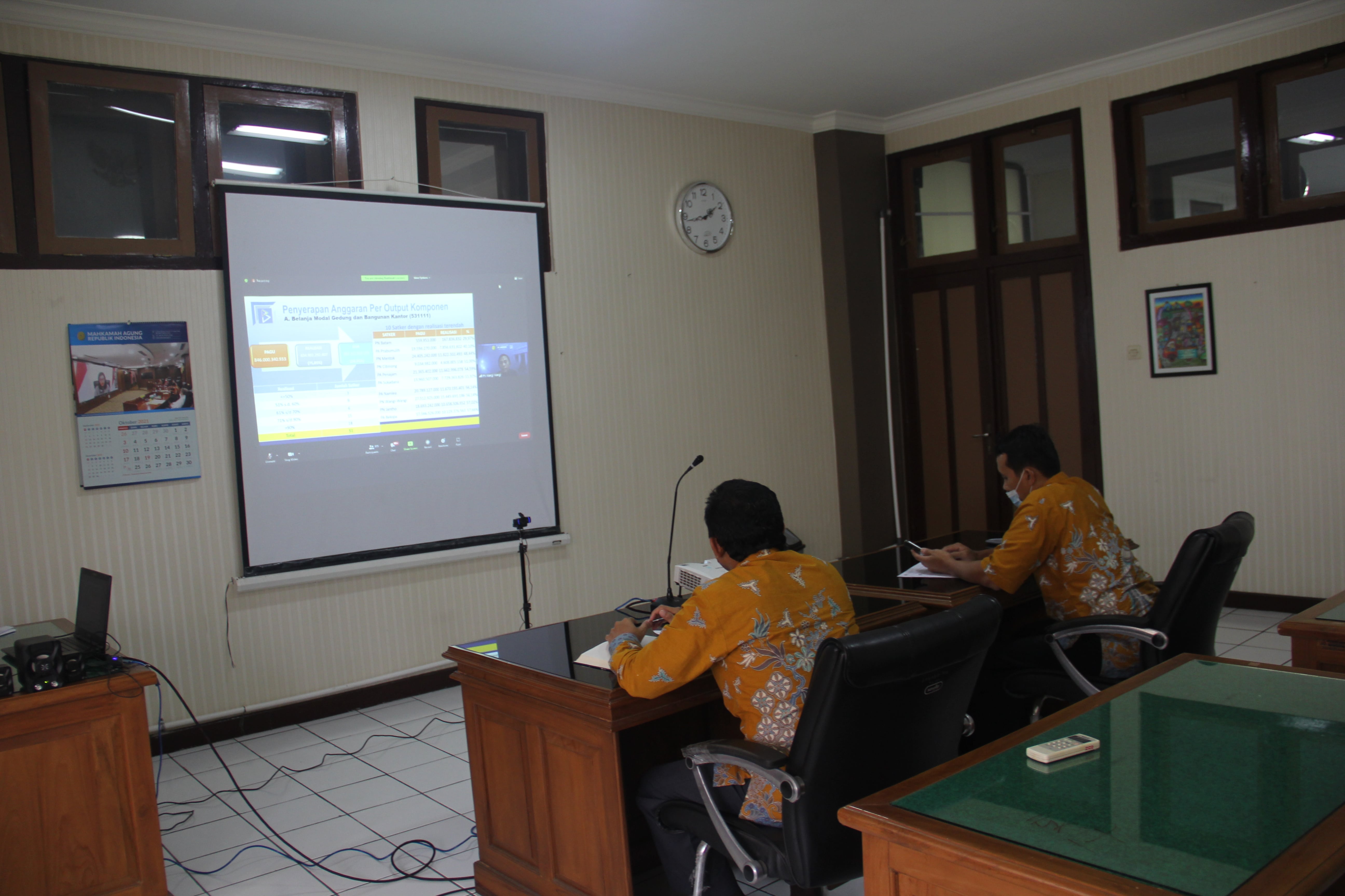 Rapat Evaluasi Pelaksanaan Anggaran Tahun 2021