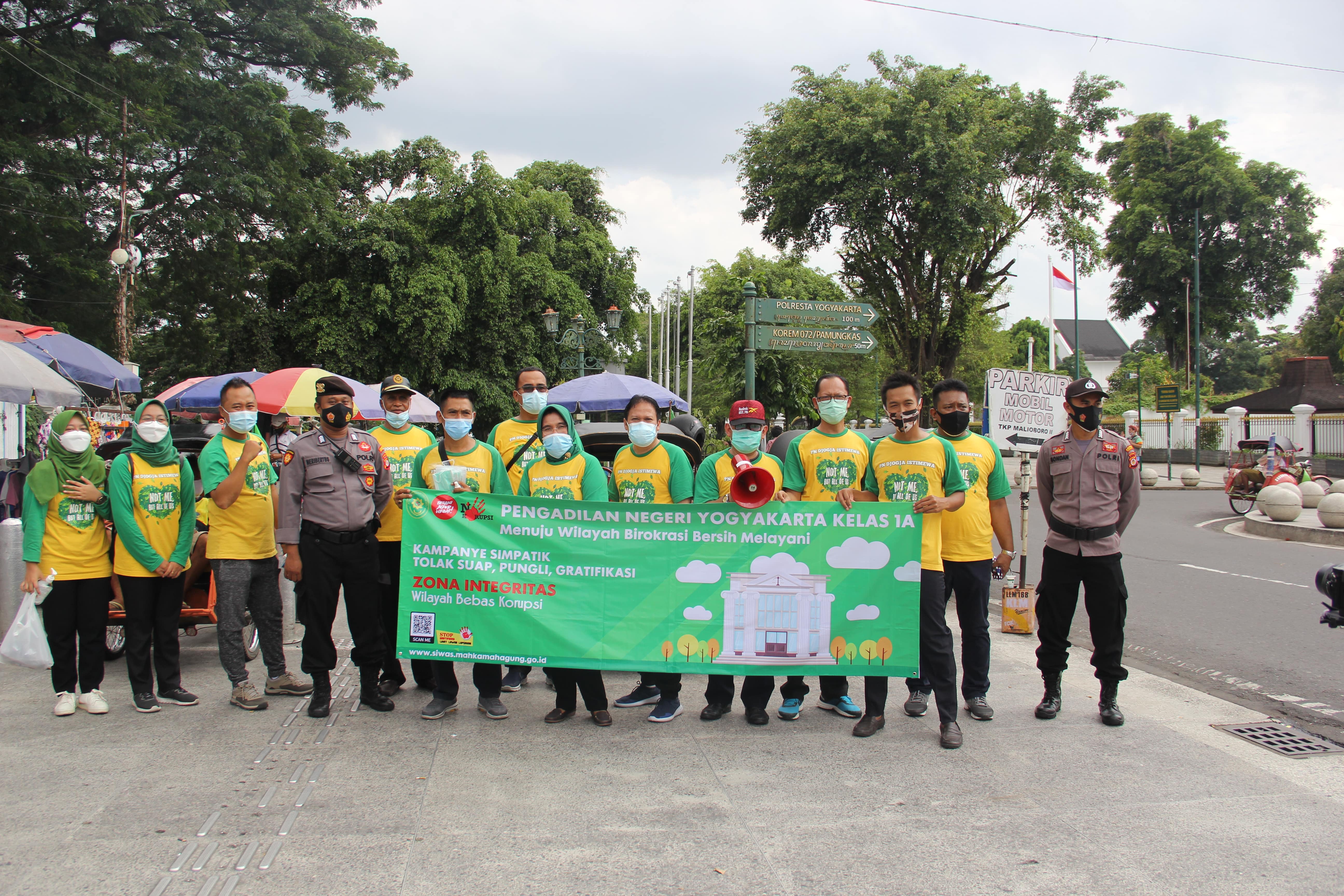 Kampanye Simpatik Tolak Suap dan Gratifikasi Pengadilan Negeri Yogyakarta