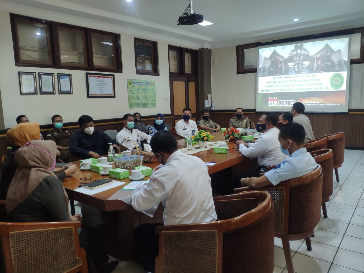 Monitoring dan Evaluasi Pelaksanaan Penyelenggaraan Sistem Peradilan Pidana Terpadu Berbasis Teknologi Informasi (SPPT-TI)