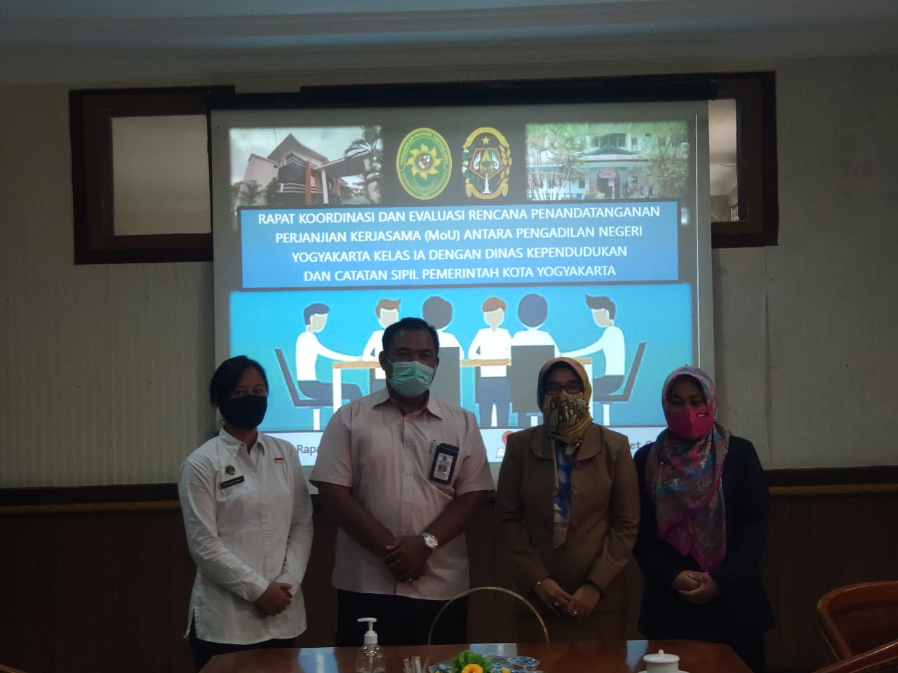 Rapat Koordinasi dan Evaluasi Rencana Penandatanganan Perjanjian Kerjasama (MoU) dengan DUKCAPIL Pemerintah Kota Yogyakarta