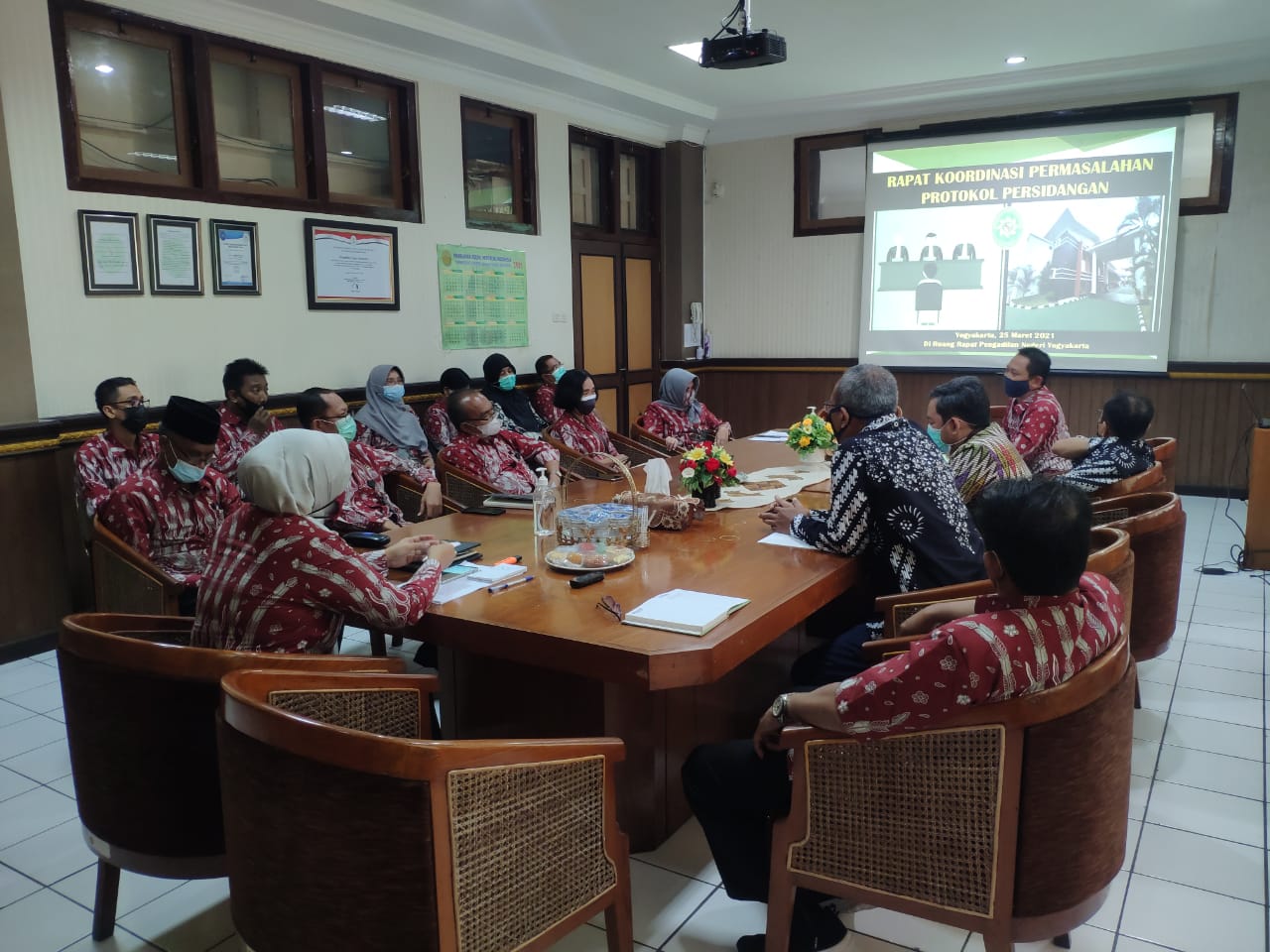 Rapat Koordinasi Permasalahan Protokol Persidangan