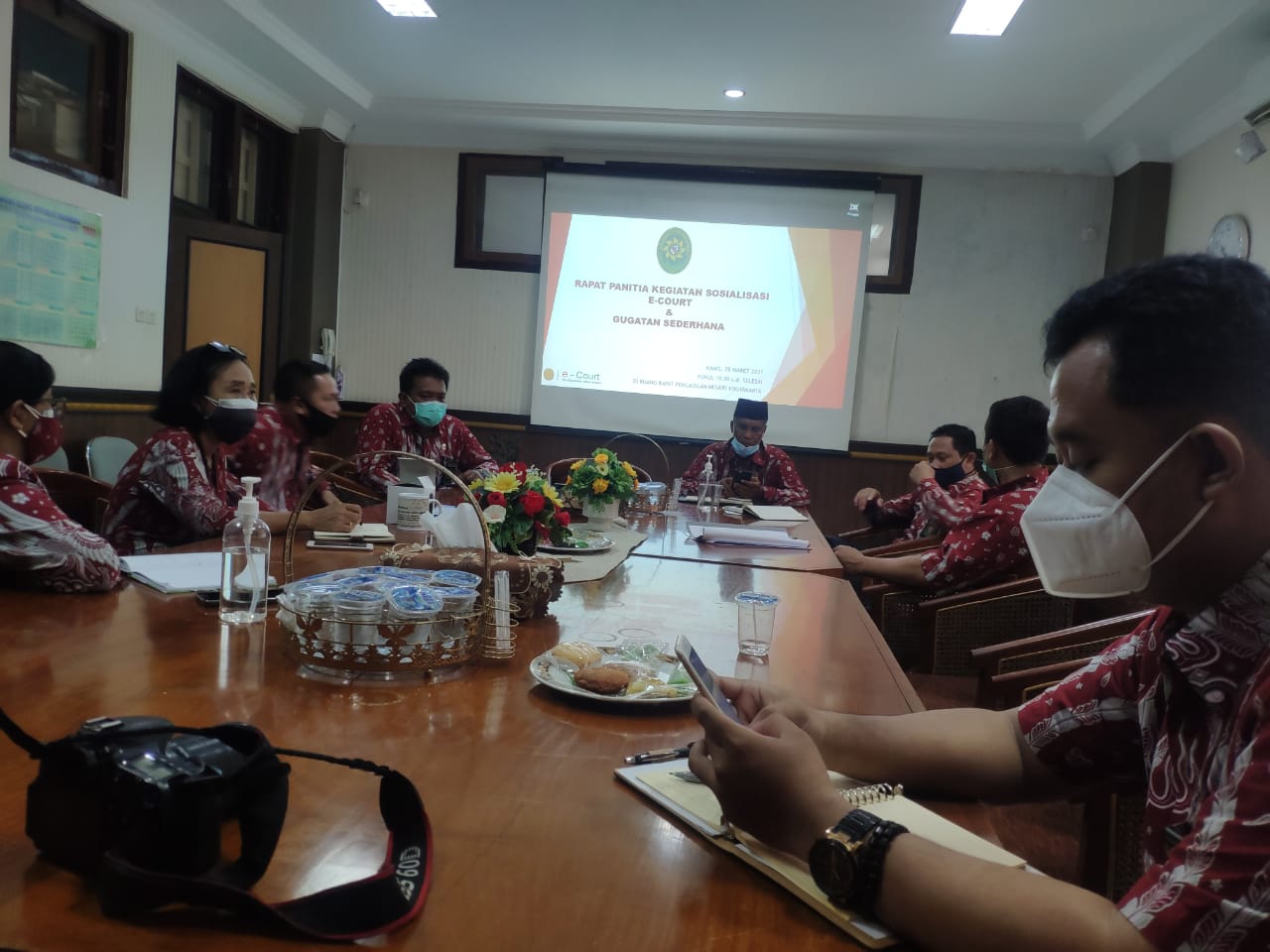 Rapat Panitia Kegiatan Sosialisasi Gugatan Sederhana, e-Court dan e-Litigasi
