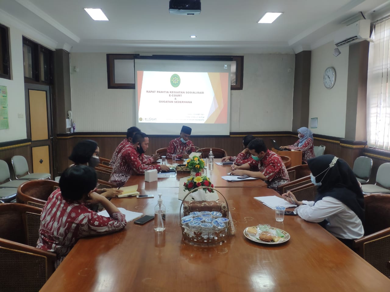 Rapat Panitia Kegiatan Sosialisasi Gugatan Sederhana, e-Court dan e-Litigasi