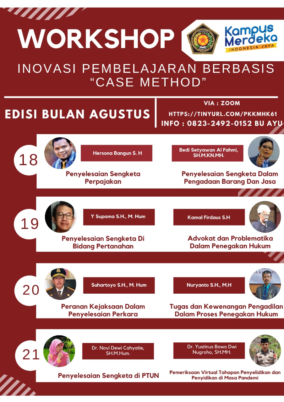 WORKSHOP INOVASI PEMBELAJARAN BERBASIS “CASE METHOD