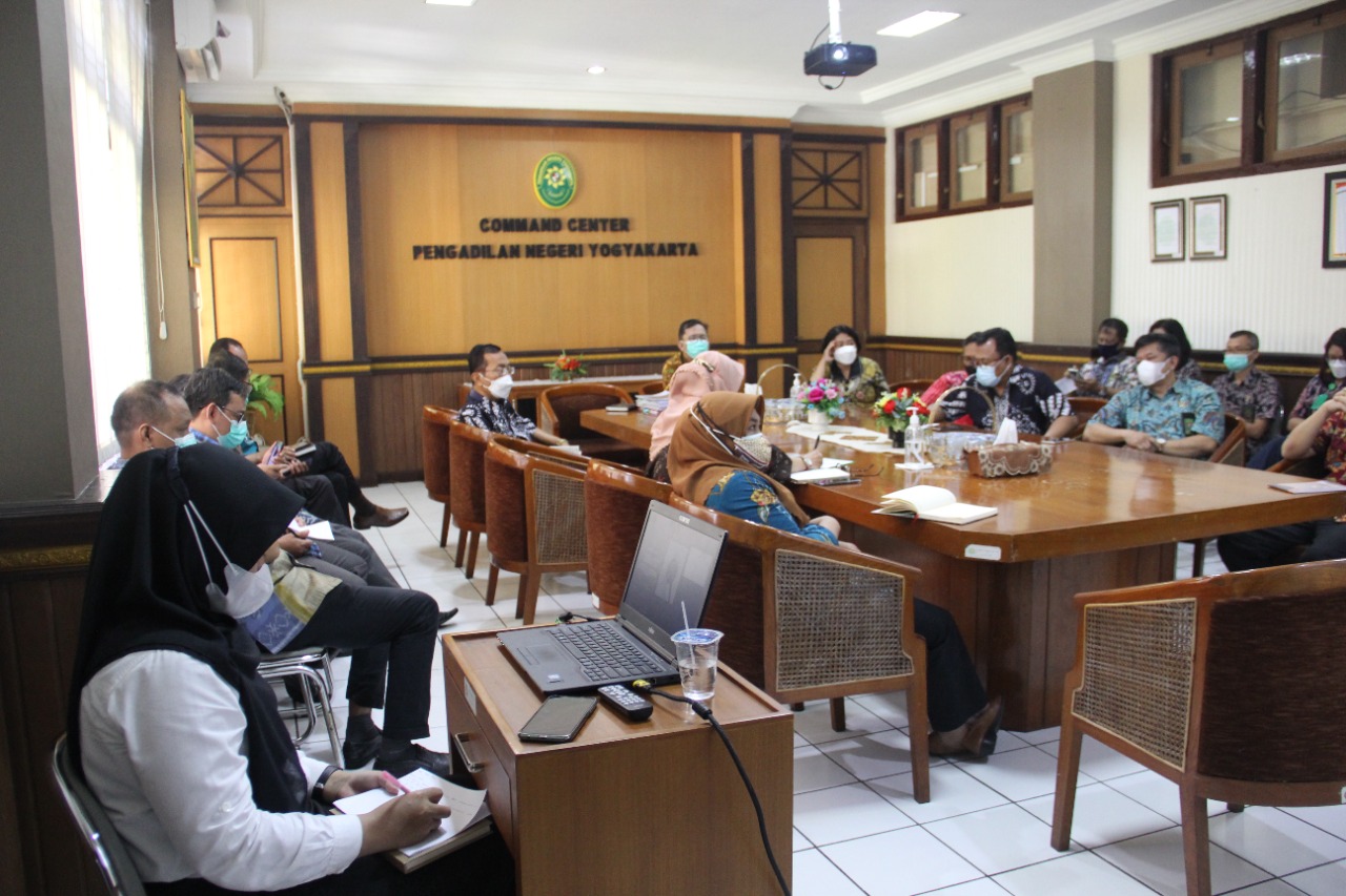 Rapat Monev Pelaksanaan Persidangan dan Penanganan Perkara serta Koordinasi Pelaksanaan Pengawasan Bidang