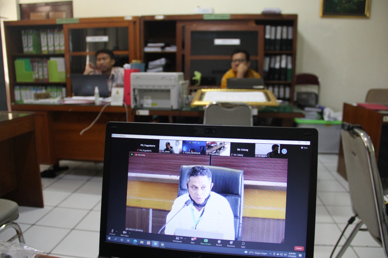 Monitoring dan Evaluasi Laporan SMART DIPA 01 bersama Biro Keuangan Badan Urusan Administrasi Mahkamah Agung RI