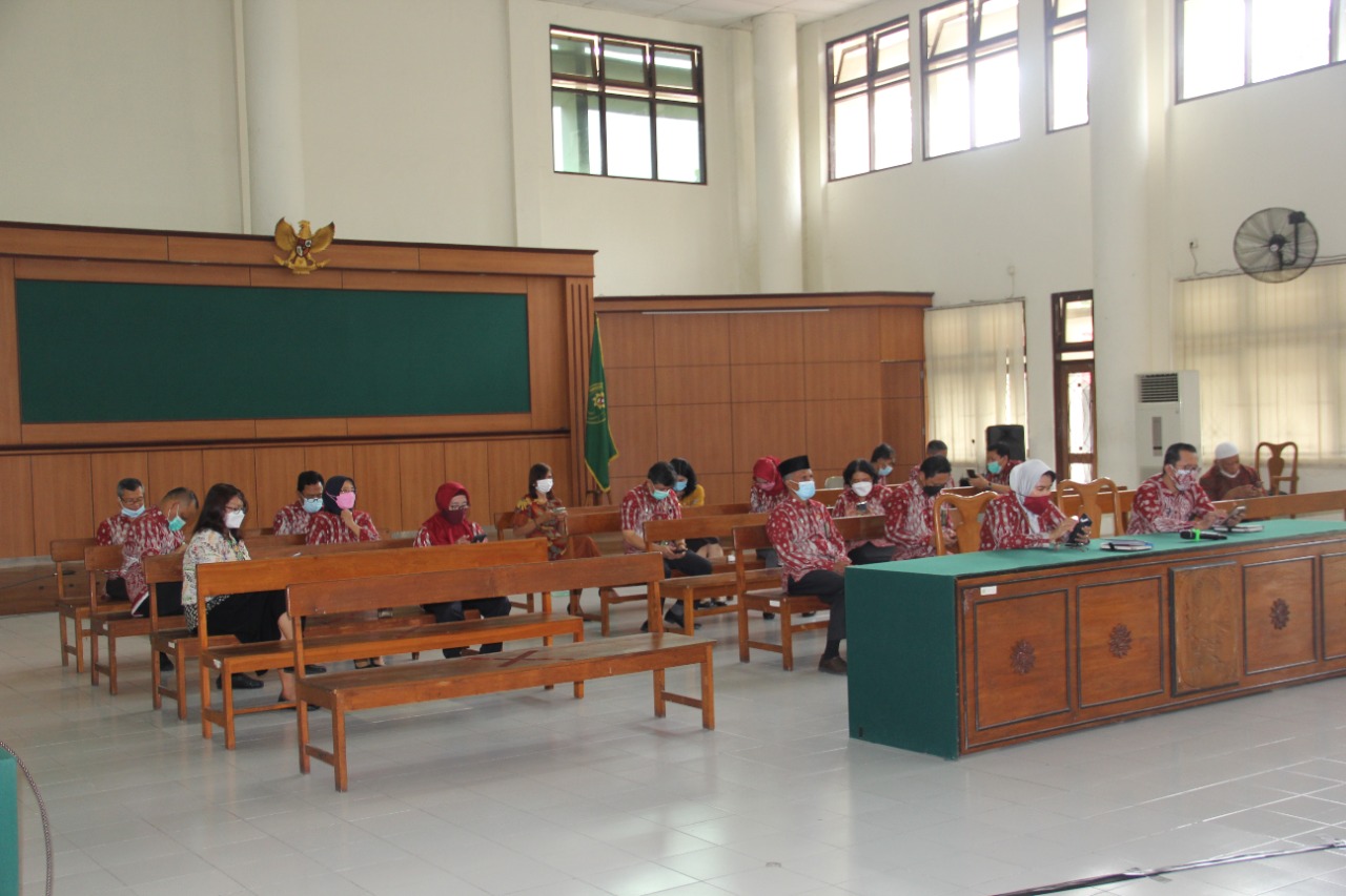 Pembinaan Bidang Teknis dan Administrasi Peradilan oleh Pimpinan Mahkamah Agung RI Januari 2022