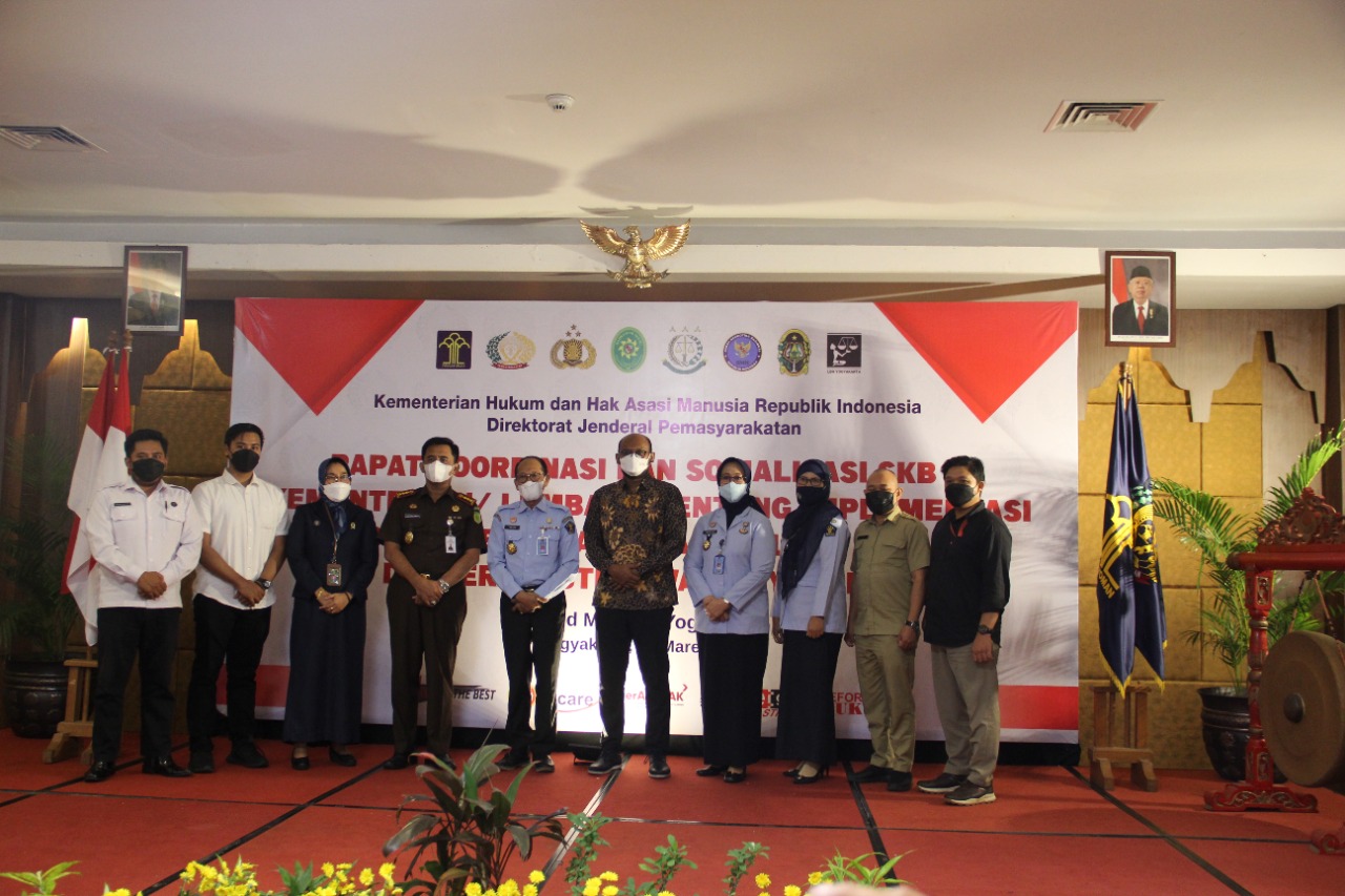 Rapat Koordinasi dan Sosialisasi SKB 6 K/L bersama Direktorat Jenderal Pemasyarakatan Kementerian Hukum dan HAM RI