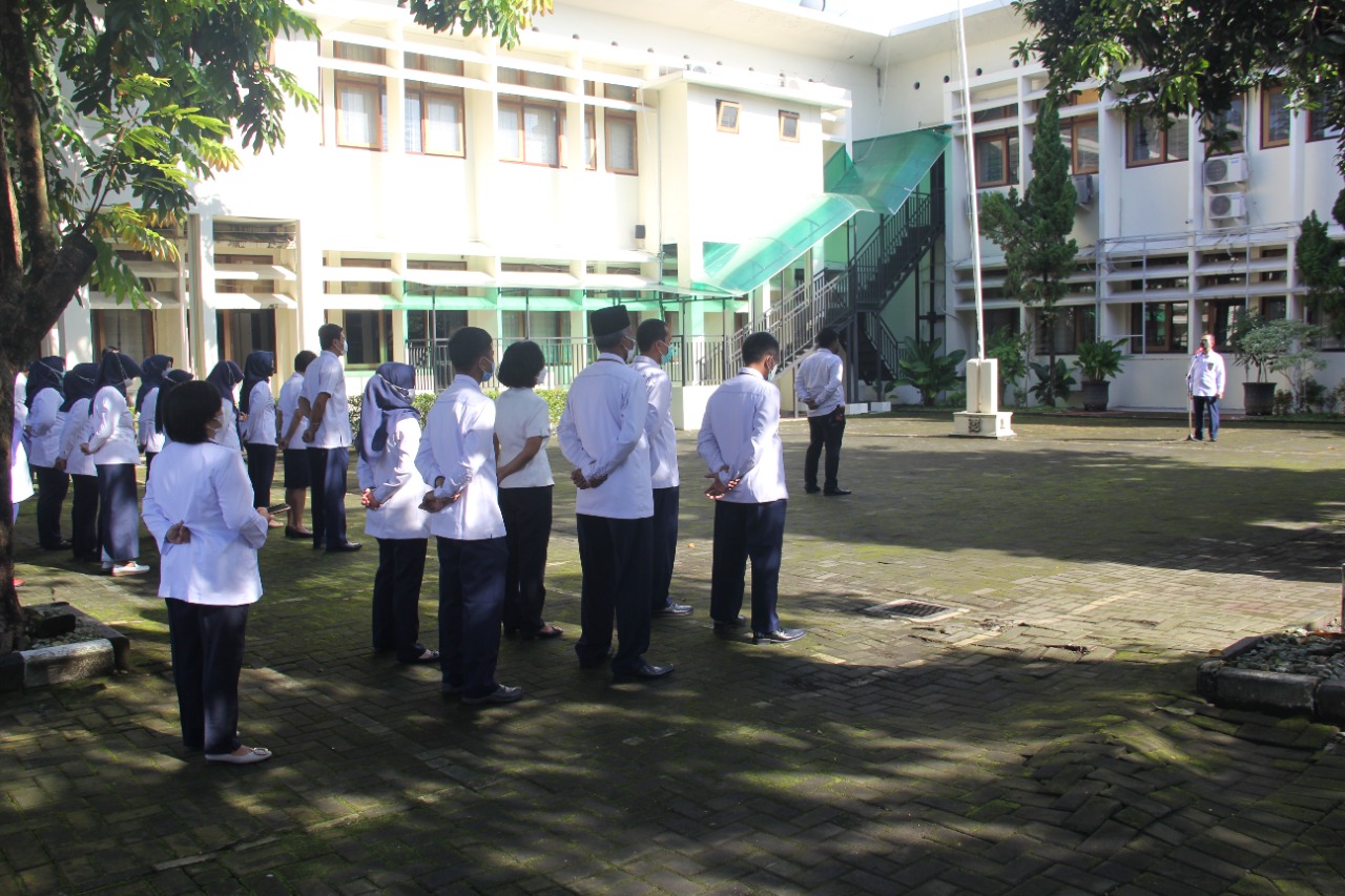 Apel Pagi Mengawali Pekerjaan di Bulan Suci Ramadhan 1443 H