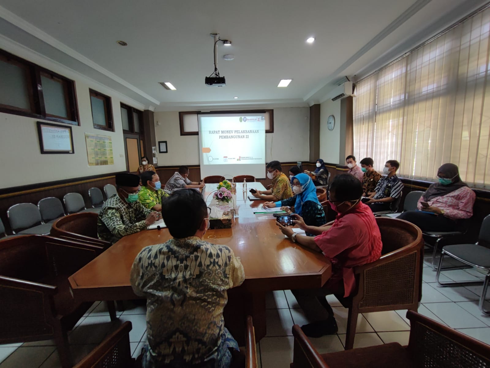 Rapat Monitoring Evaluasi Pelaksanaan Pembangunan Zona Integritas