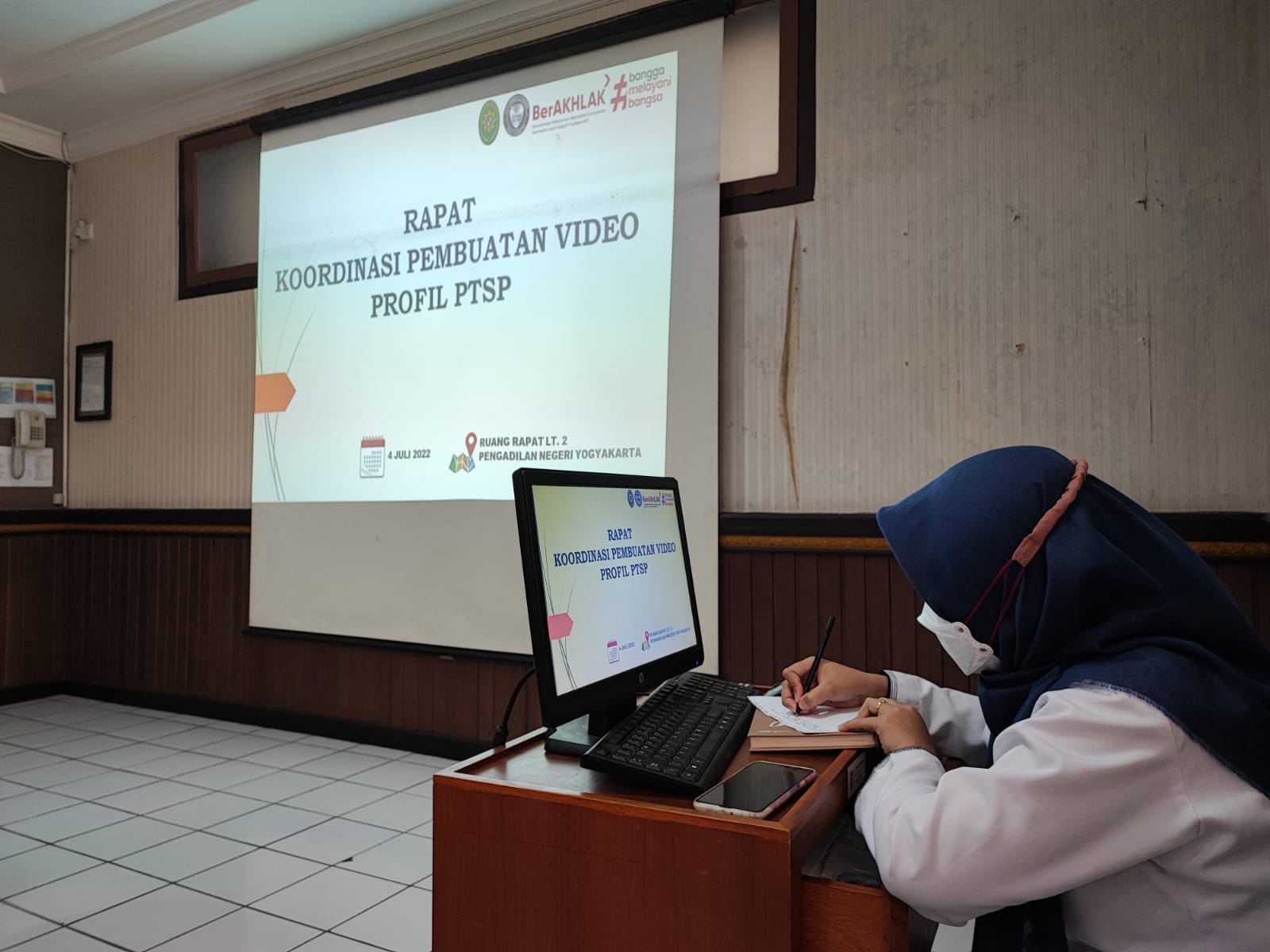 Rapat Koordinasi Pembuatan Video Profil Pelayanan Terpadu Satu Pintu (PTSP)