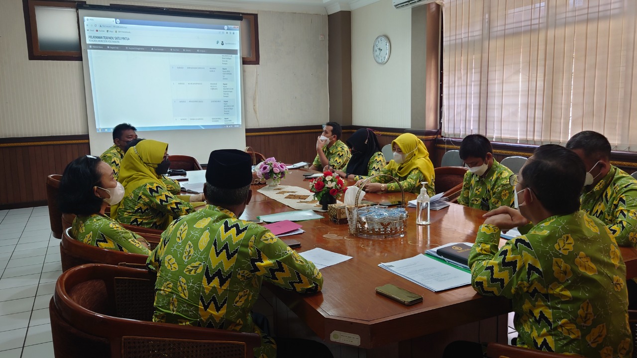 Rapat Monitoring dan Evaluasi Akreditasi Penjaminan Mutu Pengadilan Negeri Yogyakarta