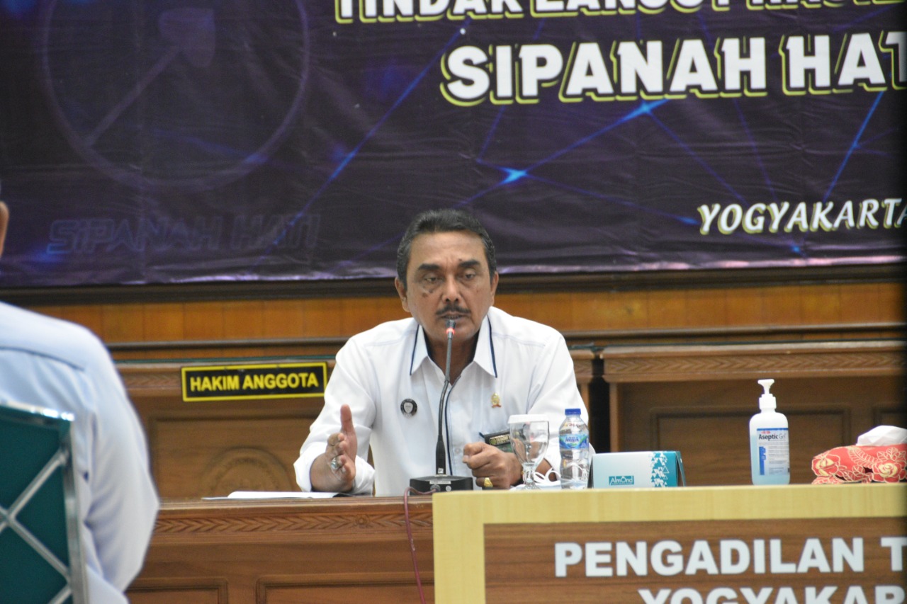 Pengadilan Negeri Yogyakarta Menghadiri Rapat Koordinasi Hasil Monitoring dan Evaluasi Aplikasi Angkringan serta Sipanah Hati