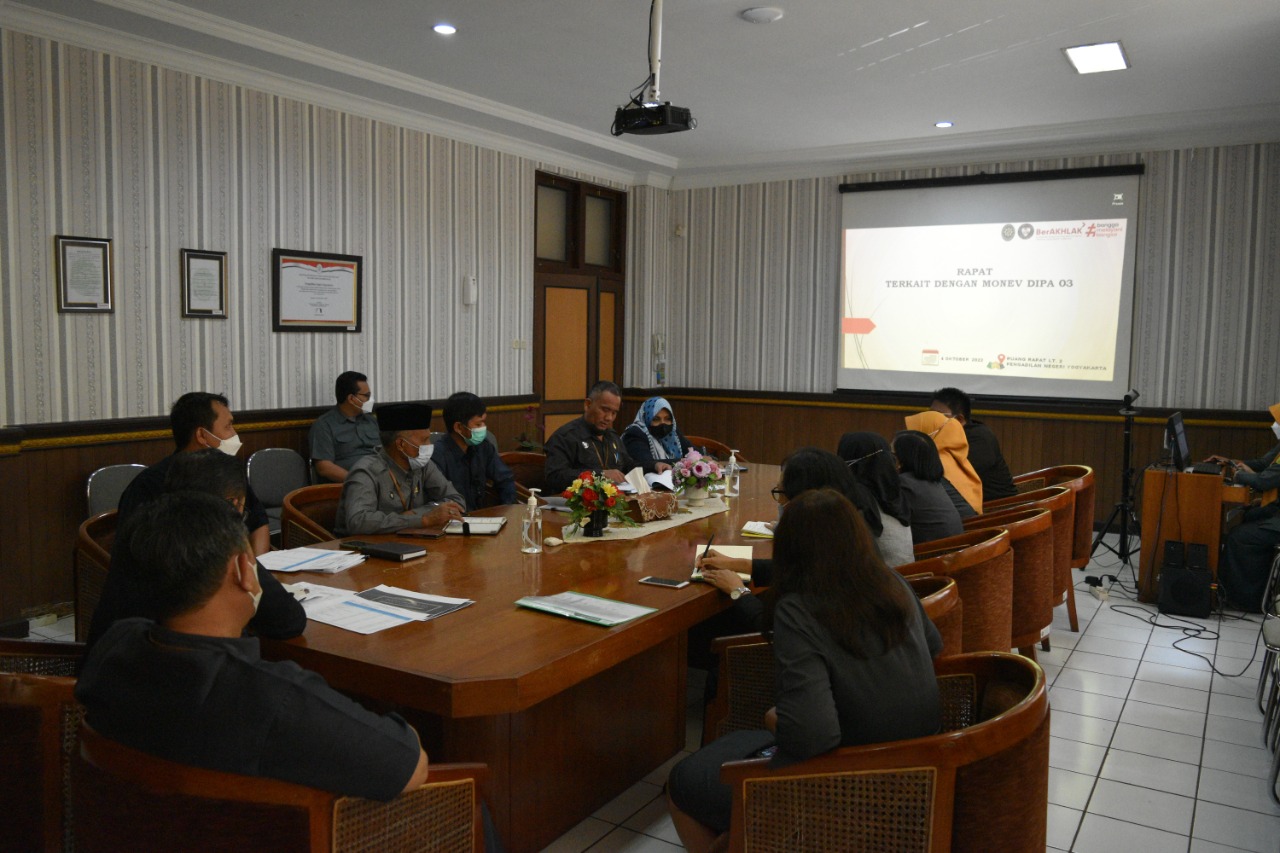 Rapat Koordinasi Internal Bulan Oktober 2022 Pengadilan Negeri Yogyakarta