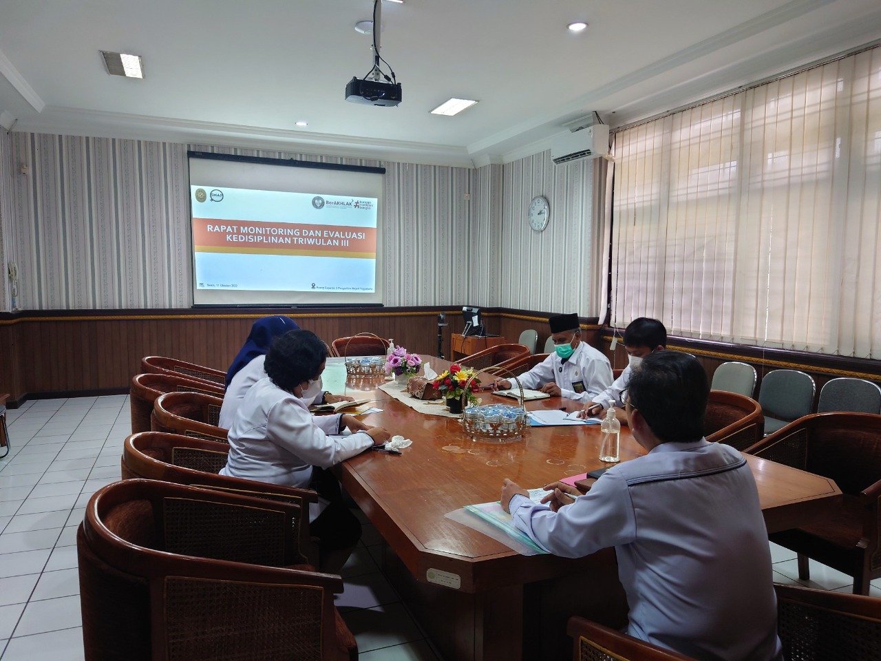 Rapat Monev Kedisiplinan Triwulan III Pengadilan Negeri Yogyakarta