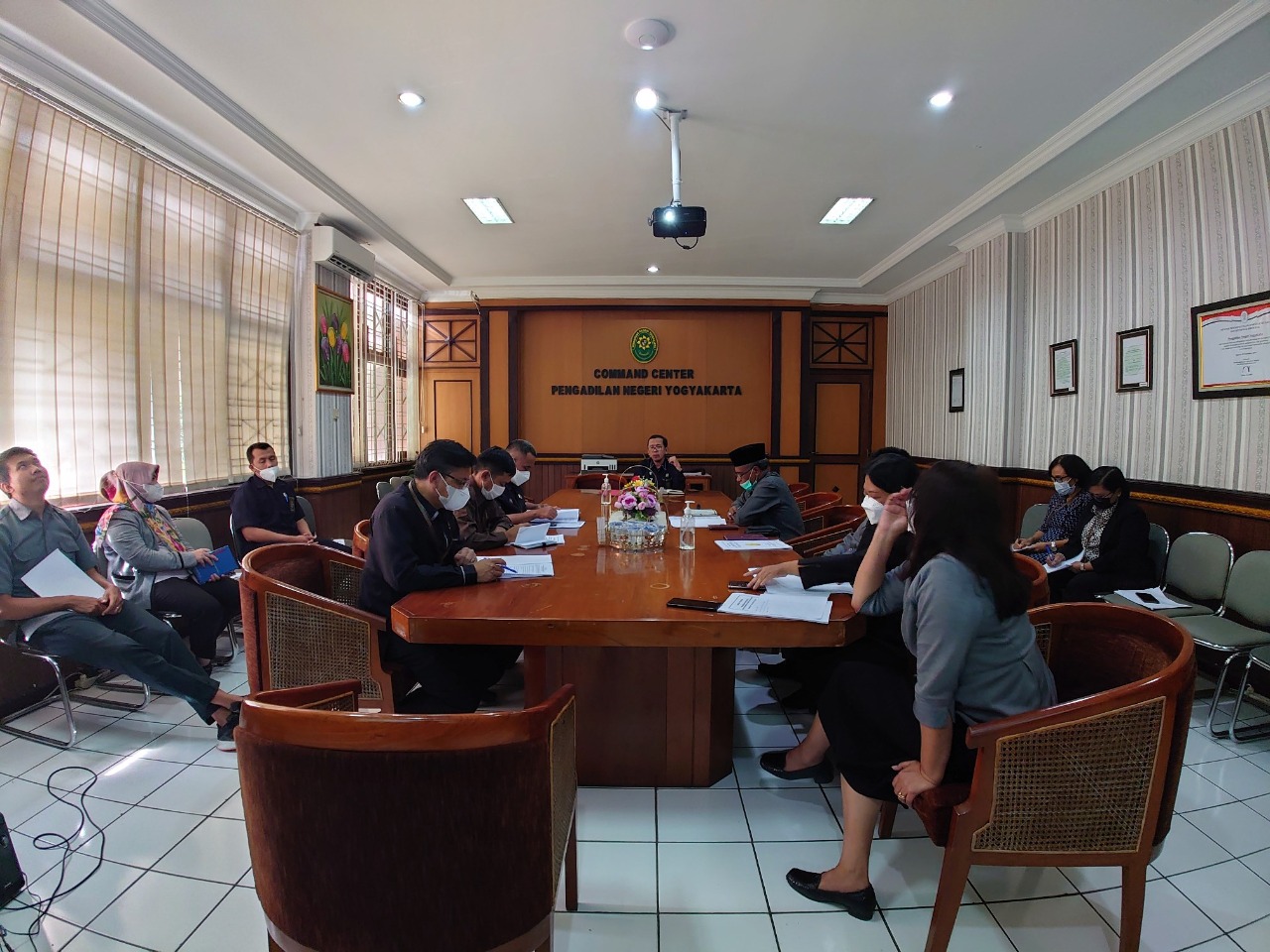 Rapat Evaluasi SMAP dan Pengawasan BAWAS, Pengadilan Tinggi serta PPID