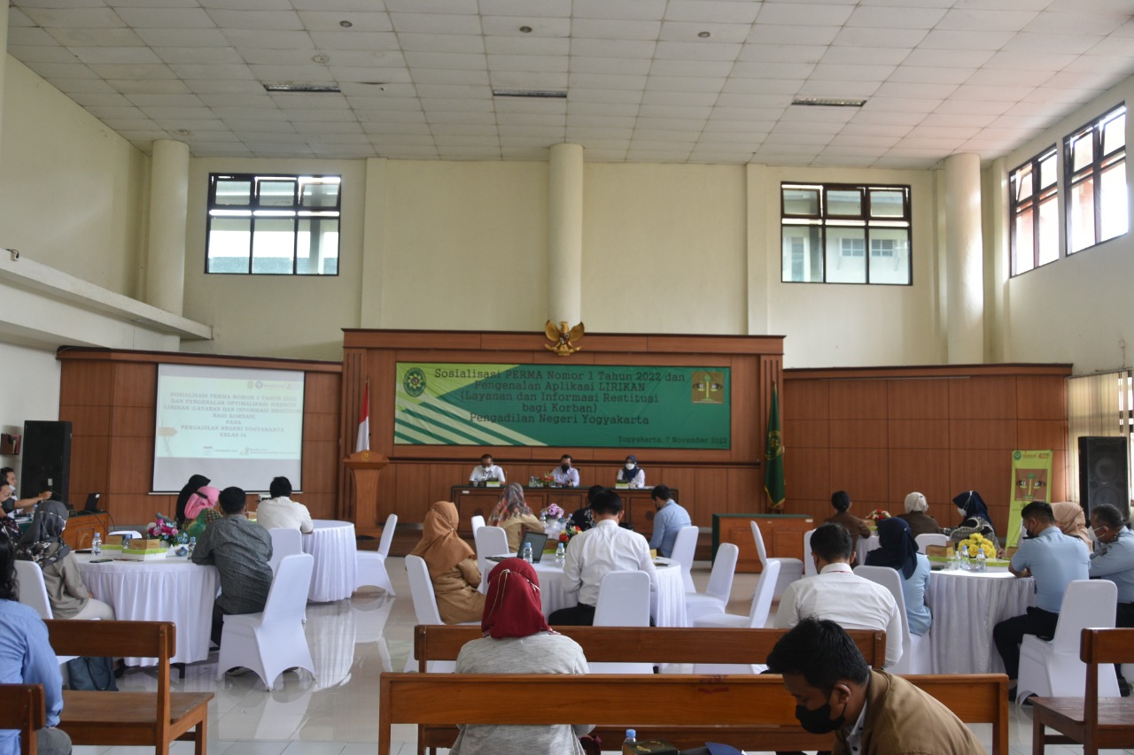Sosialisasi PERMA No. 1 Tahun 2022 dan Pengenalan Optimalisasi Website LIRIKAN 
