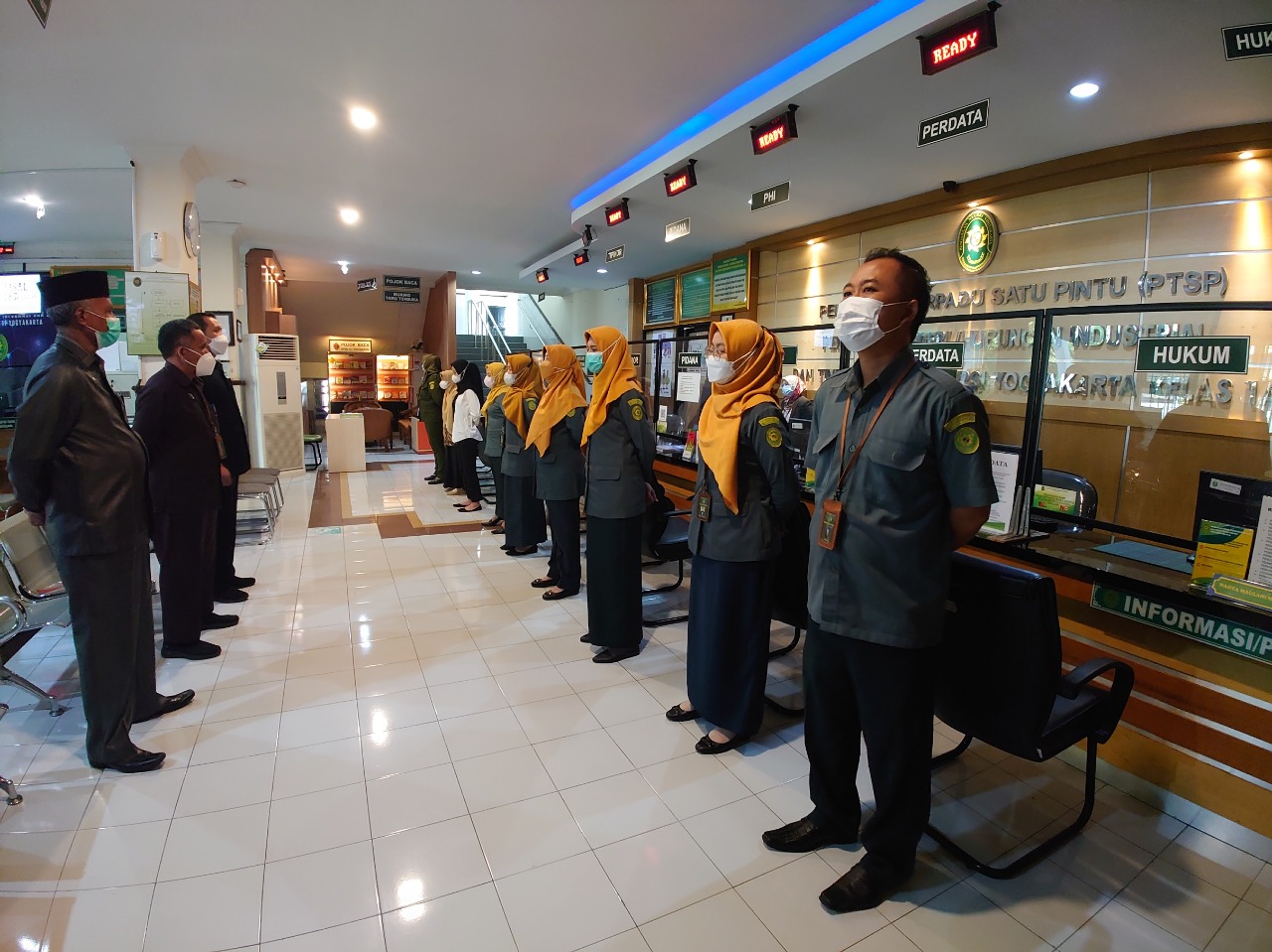Apel Pagi Rutin Petugas PTSP 6 Desember 2022