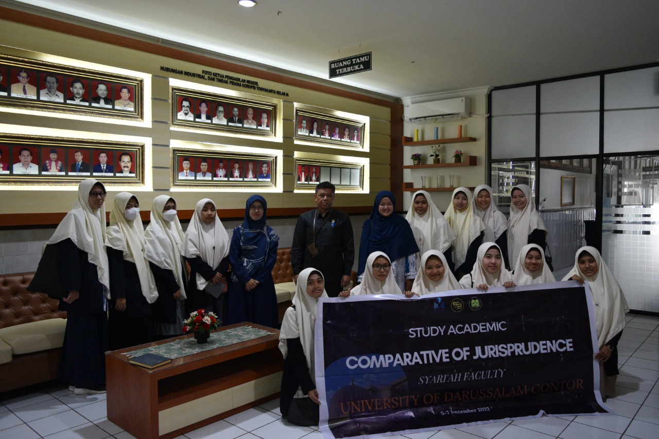 Studi Akademik Fakultas Syari'ah Universitas Darussalam (UNIDA) Gontor di Pengadilan Negeri Yogyakarta