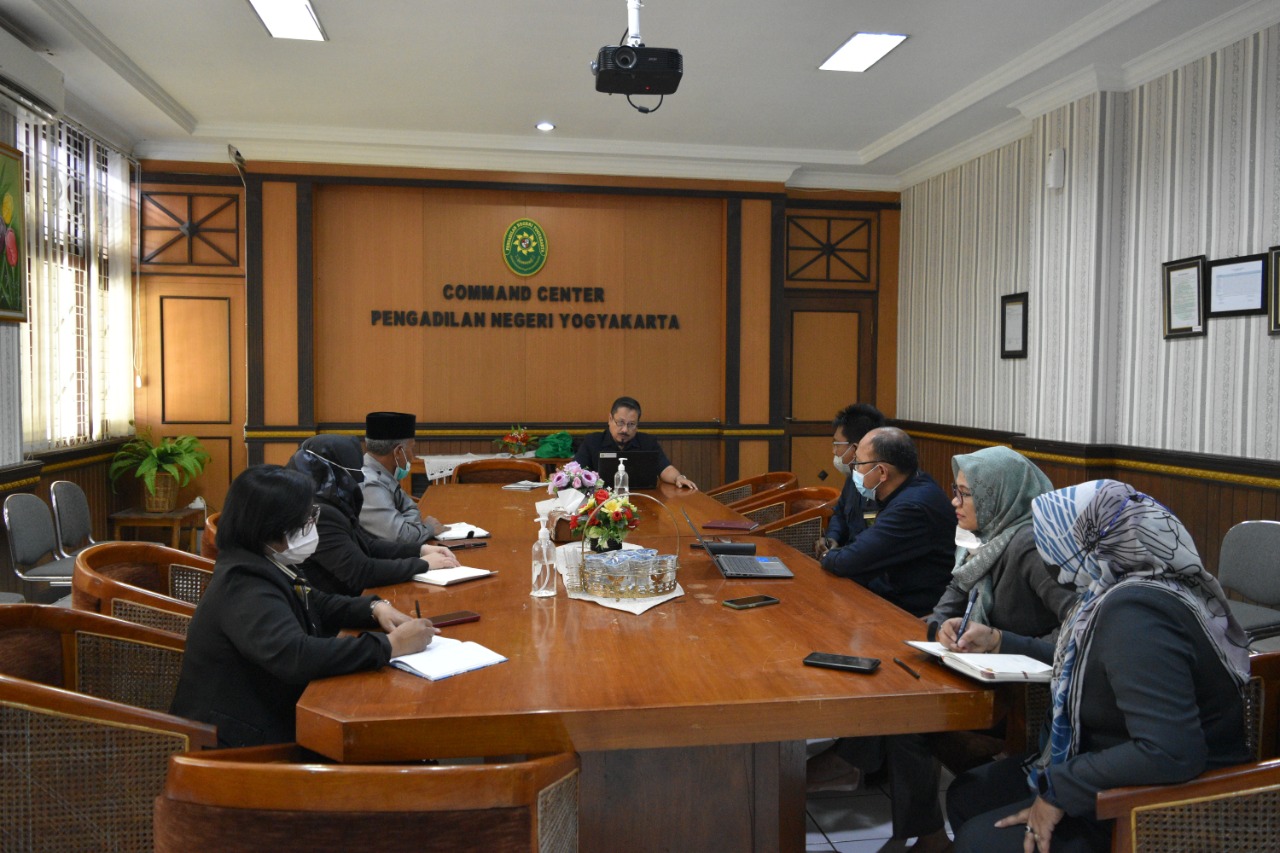 Rapat Monev SIPP Pengadilan Negeri Yogyakarta