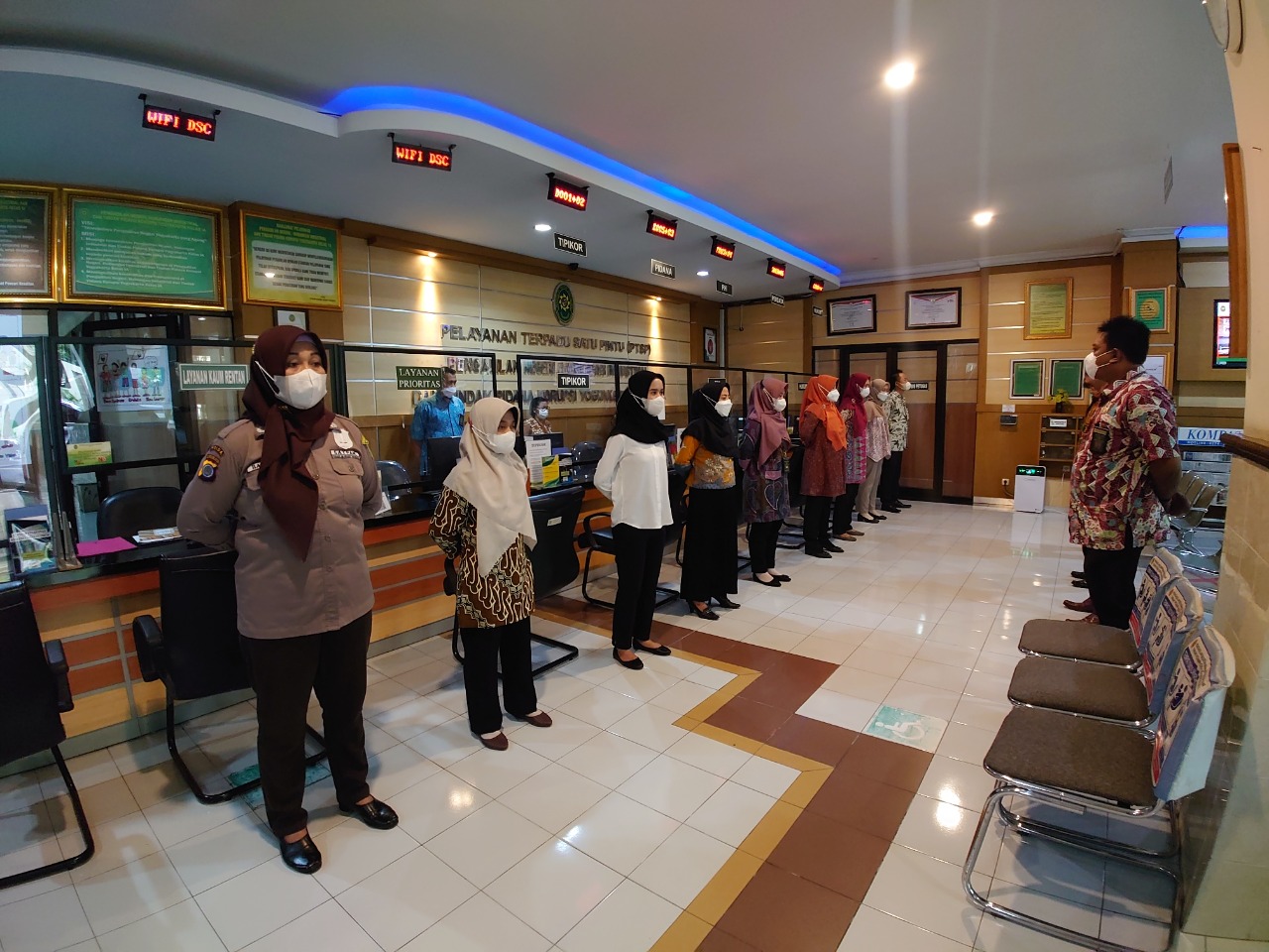 Apel Pagi Rutin Petugas PTSP 29 Desember 2022