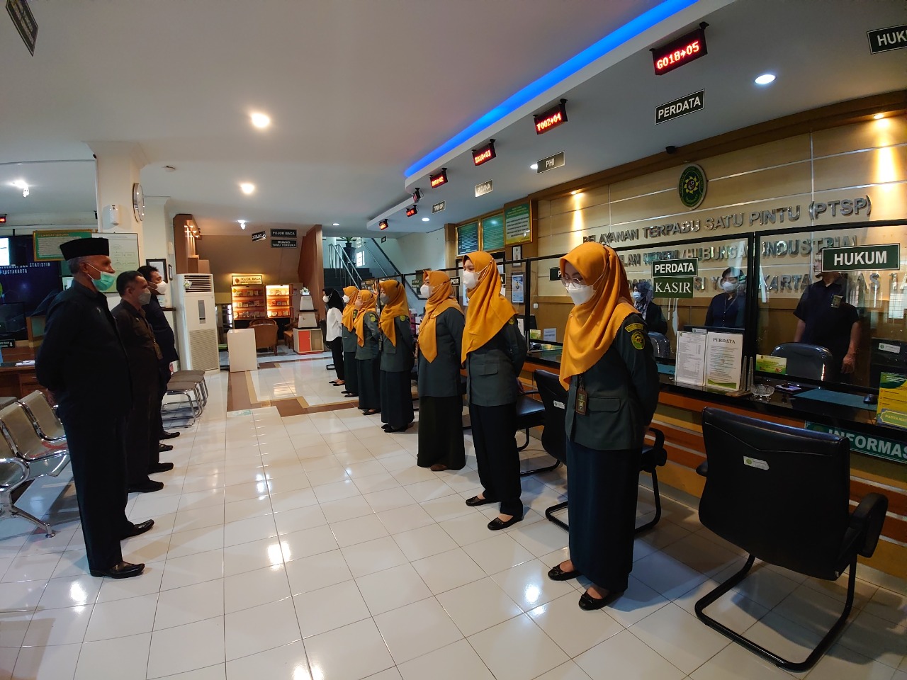 Apel Pagi Rutin Petugas PTSP 3 Januari 2023