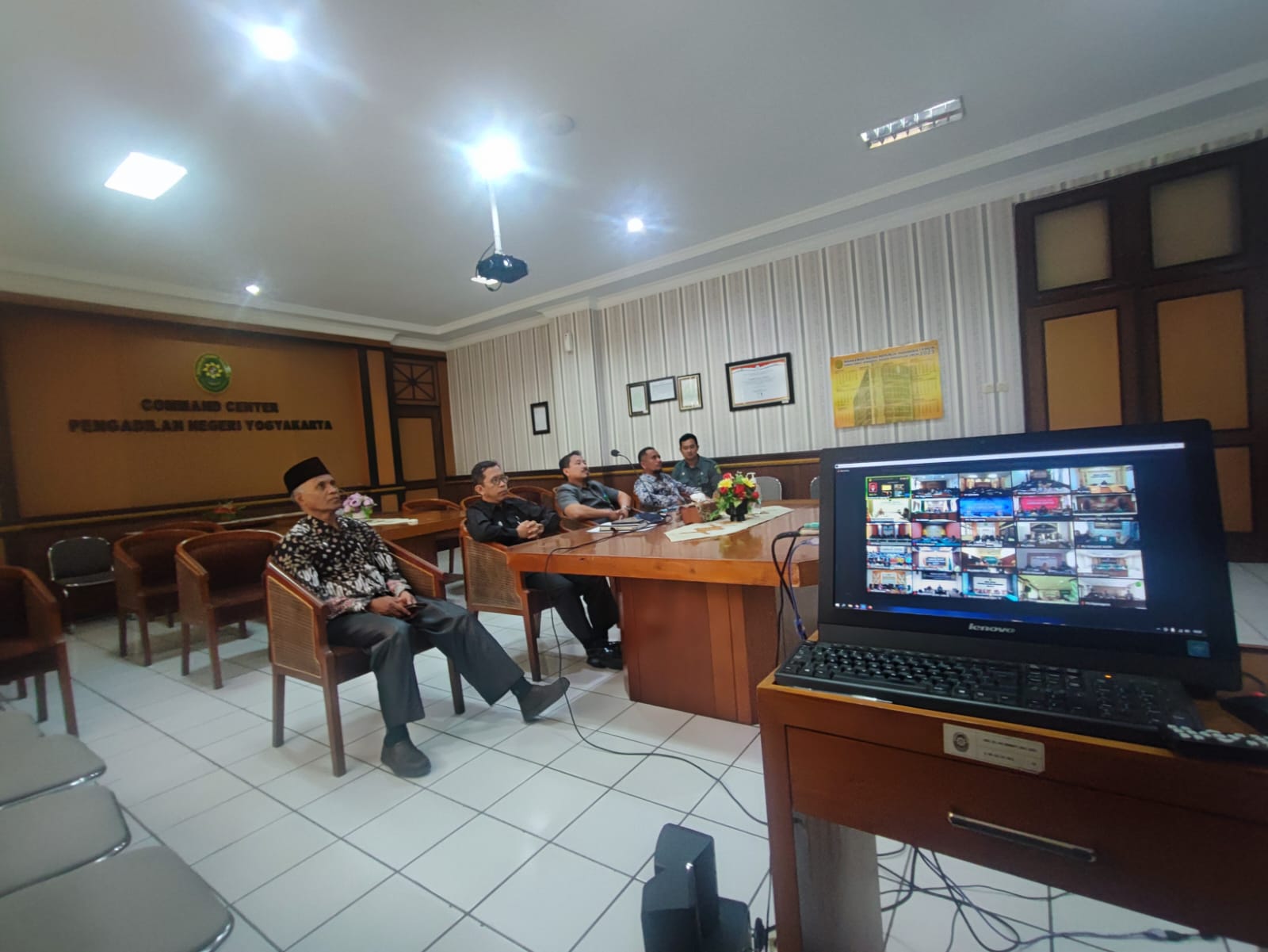 Pengadilan Negeri Yogyakarta Mengikuti Kegiatan Peresmian Pembangunan dan Renovasi Gedung/Bangunan di Lingkungan Mahkamah Agung RI