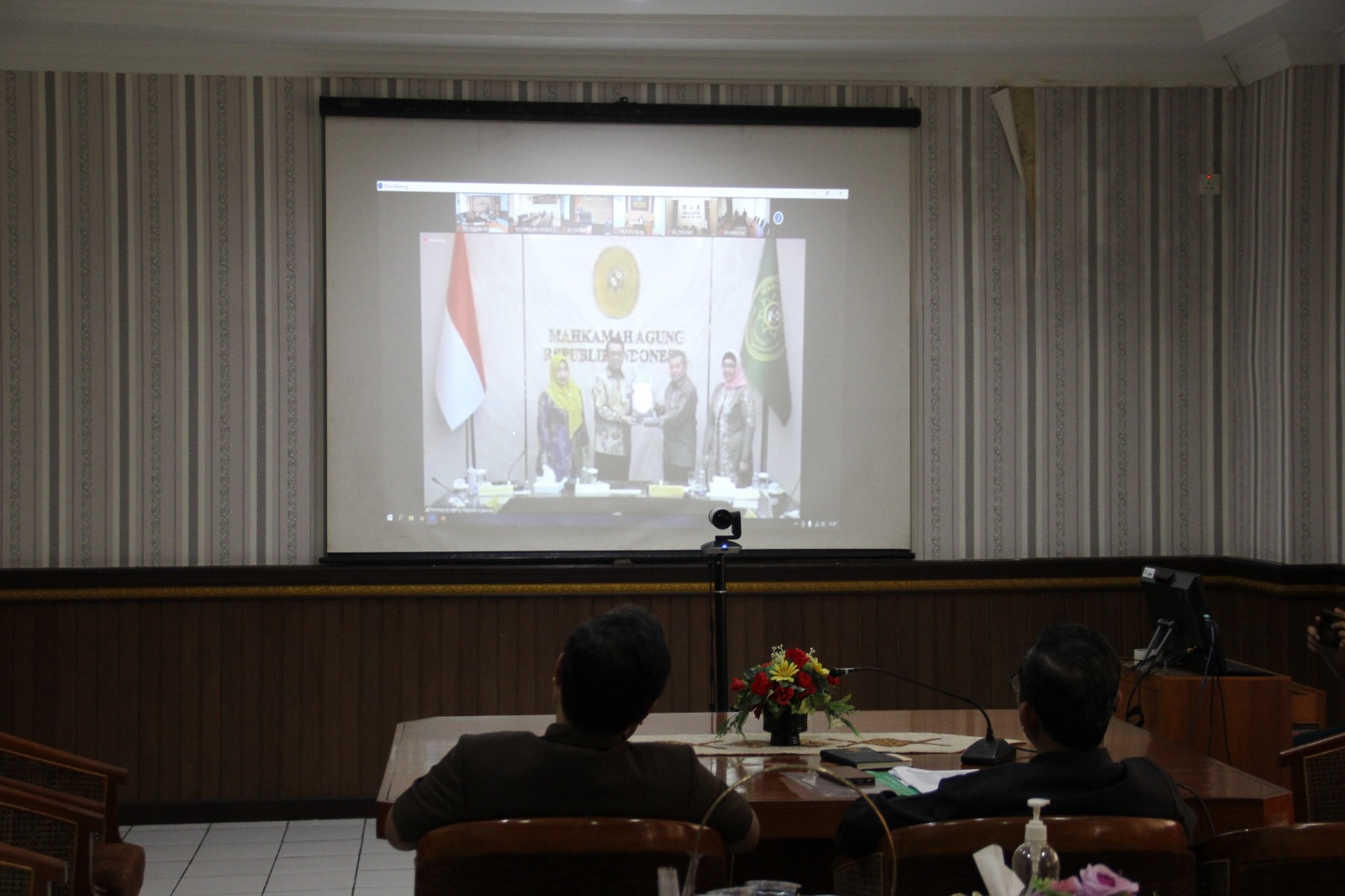 Pengadilan Negeri Yogyakarta Mengikuti Pengantar Purnabhakti YM. Wakil Ketua Mahkamah Agung Bidang Yudisial