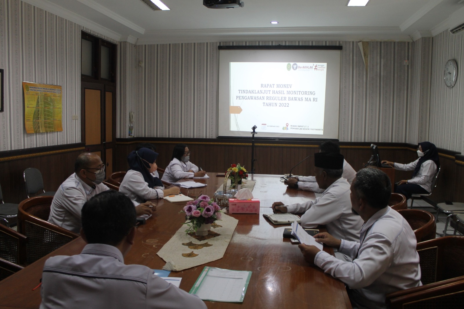 Rapat Monev TLHP Reguler Badan Pengawasan Mahkamah Agung RI Tahun 2022