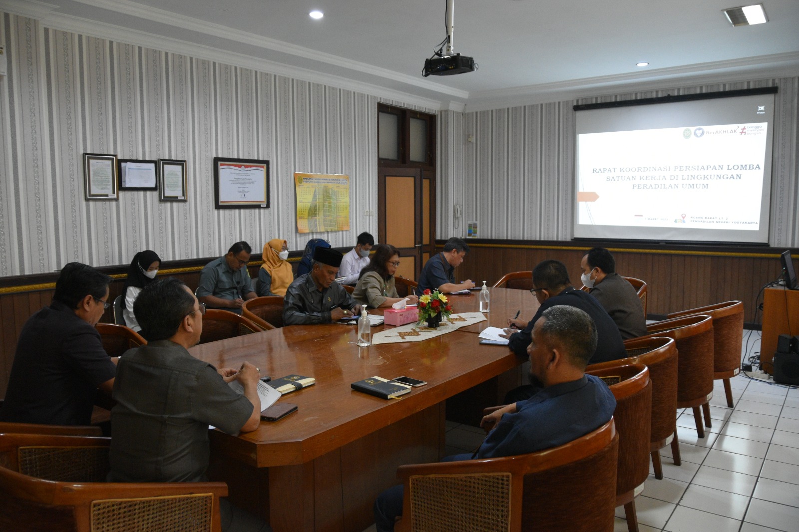 Rapat Koordinasi Persiapan Lomba Satker di Lingkungan Peradilan Umum