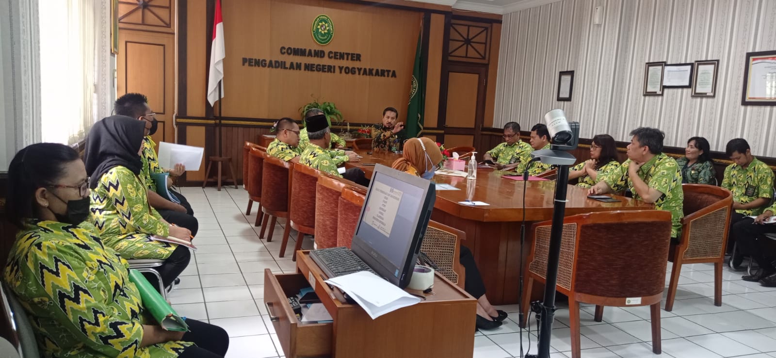 Rapat Pembinaan dan Koordinasi IKAHI, IPASPI, PTWP, Koperasi, Sosial, Olahraga dan Pengurus Mushola Pengadilan Negeri Yogyakarta