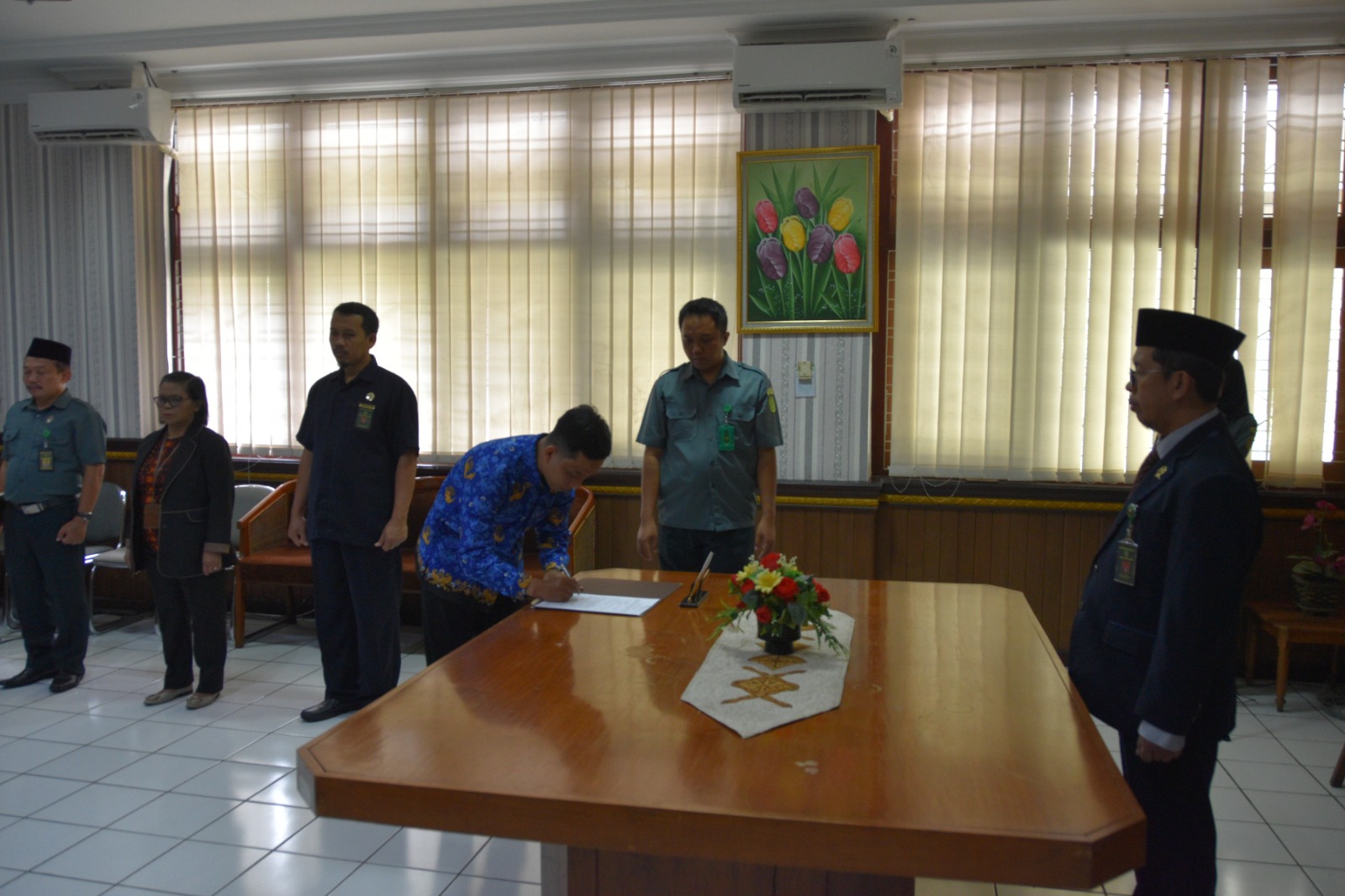 Upacara Pelantikan dan Pengambilan Sumpah Jabatan CPNS menjadi PNS Pengadilan Negeri Yogyakarta
