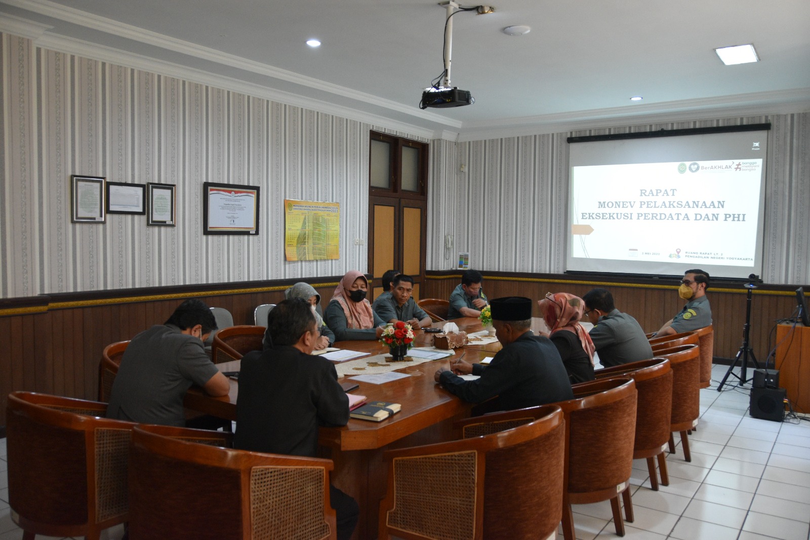 Rapat Monev Pelaksanaan Eksekusi Perkara Perdata dan PHI
