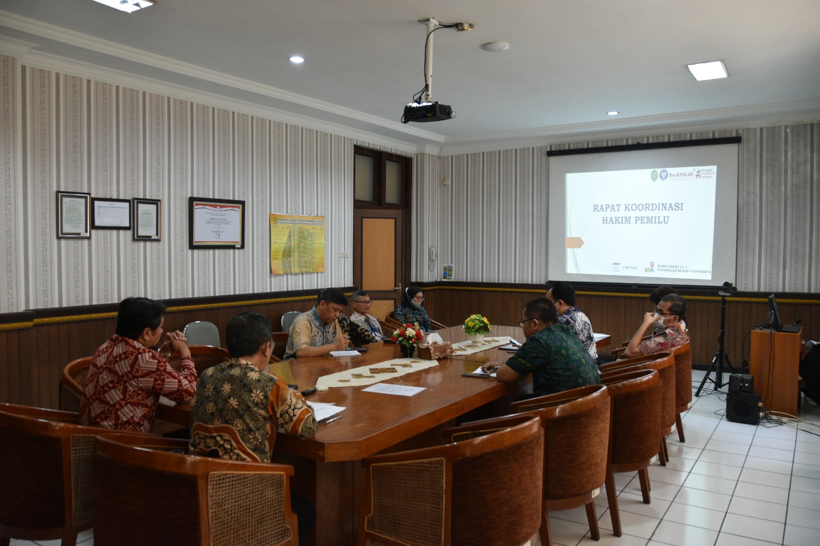 Rapat Koordinasi Hakim Pemilu Pengadilan Negeri Yogyakarta