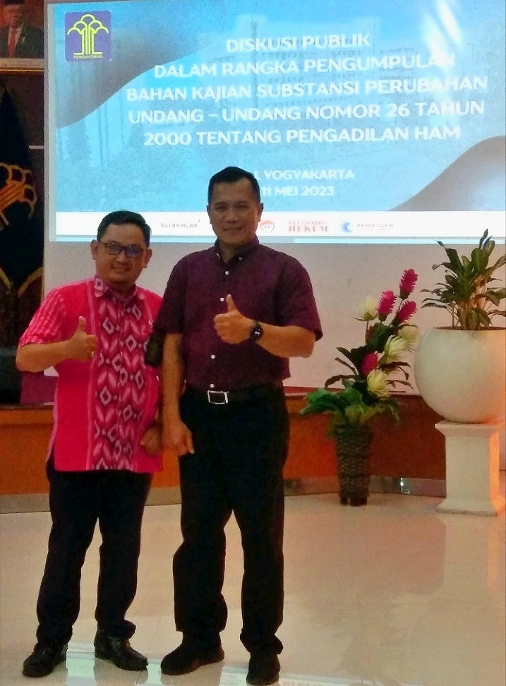 Hakim Pengadilan Negeri Yogyakarta Menghadiri Diskusi Publik Perubahan UU No. 26 Tahun 2000