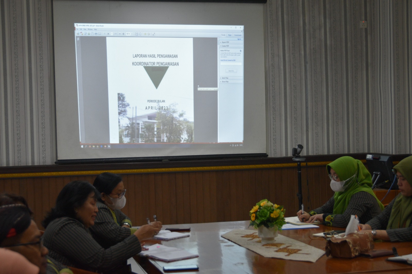 Rapat Monev Kinerja, Kedisiplinan Hakim dan Pegawai serta Rapat TLHP Bidang. 