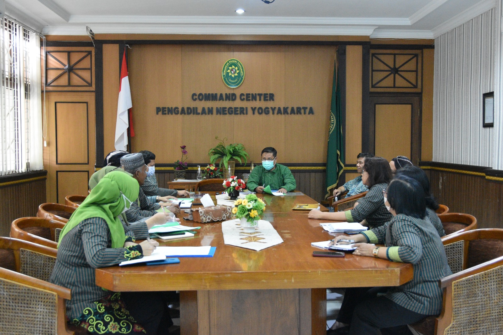 Rapat Monev Kinerja, Kedisiplinan Hakim dan Pegawai serta Rapat TLHP Bidang. 