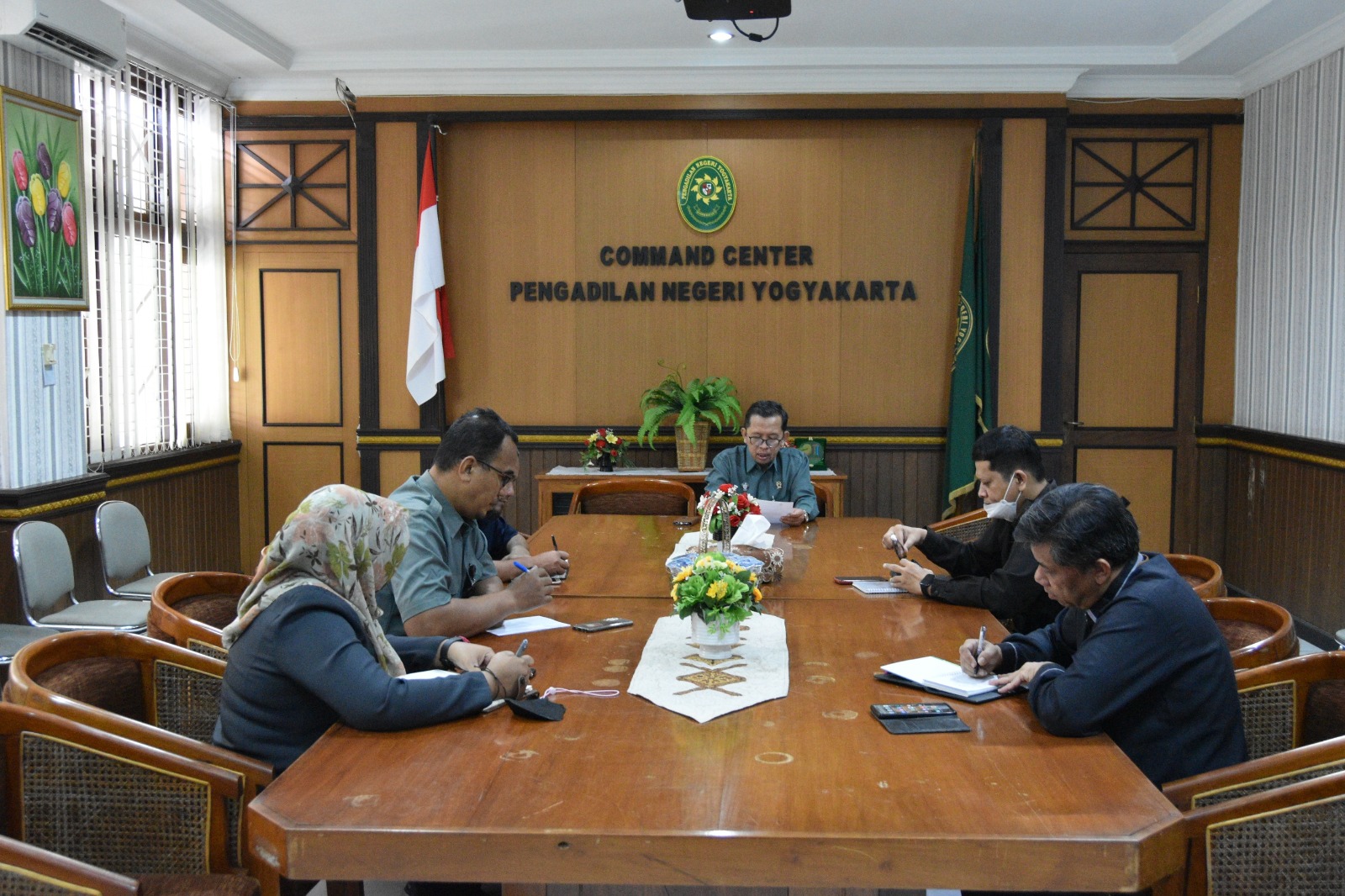 Rapat Koordinasi Pengadilan Negeri Yogyakarta terkait Permohonan Narasumber Podcast MPP Kota Yogyakarta