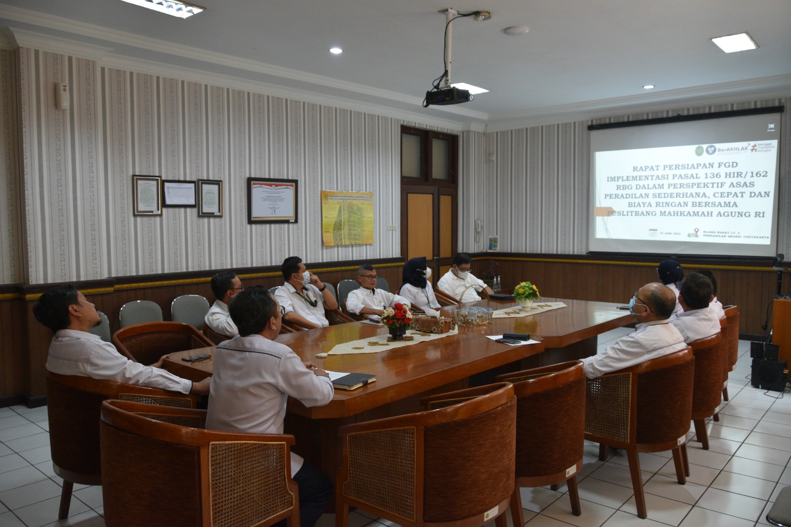 Rapat Persiapan FGD bersama Puslitbang Kumdil Mahkamah Agung RI Mengenai Penyusunan Naskah Urgensi Tahun 2023