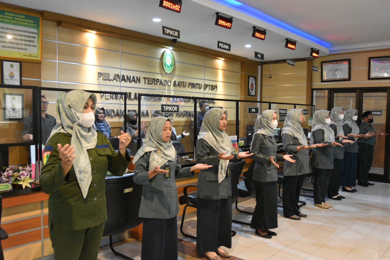 Apel Pagi Rutin Petugas PTSP 20 Juni 2023